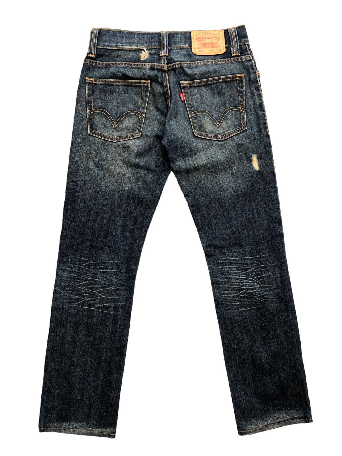 Levi's Vintage Levi's 522 Clawmark Distressed Denim Size US 31 - 11 Thumbnail