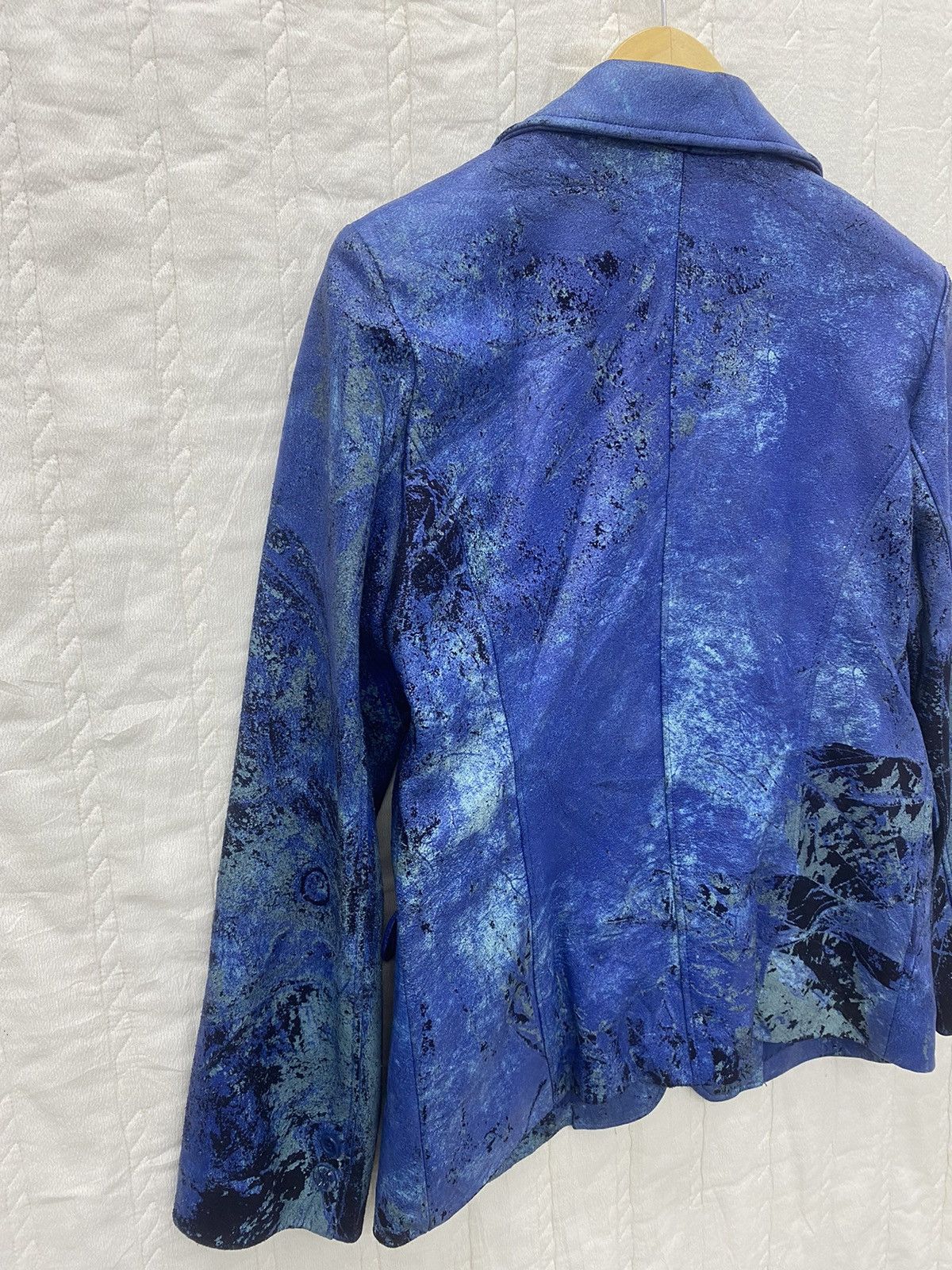Balmain BALMAIN DISCOLORATION LEATHER JACKET Size S / US 4 / IT 40 - 5 Thumbnail