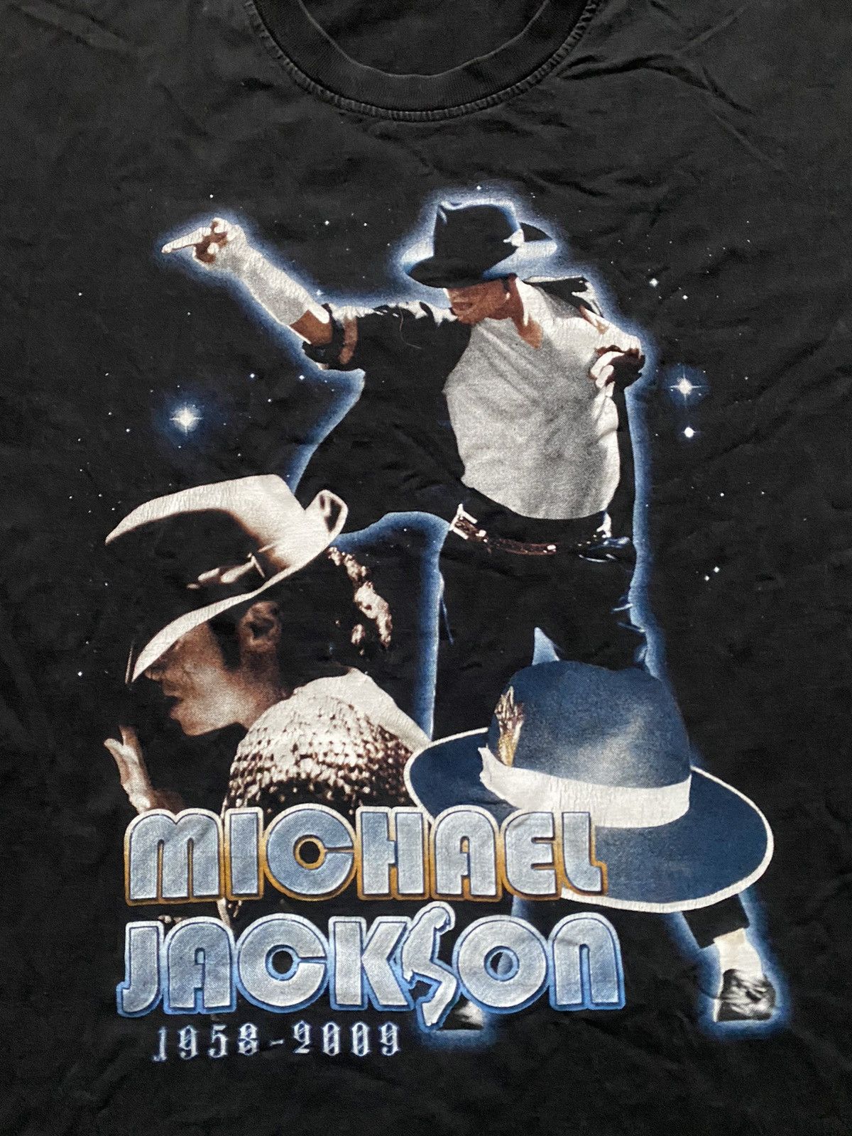 Band Tees 🇺🇸VINTAGE Michael Jackson 1958-2009 t-shirt,made in usa,retro Size US L / EU 52-54 / 3 - 2 Thumbnail