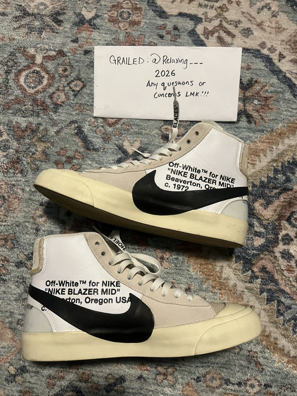 Nike × Off-White Nike OFF WHITE Blazer Mid “THE TEN” Size US 8 / EU 41 - 3 Thumbnail
