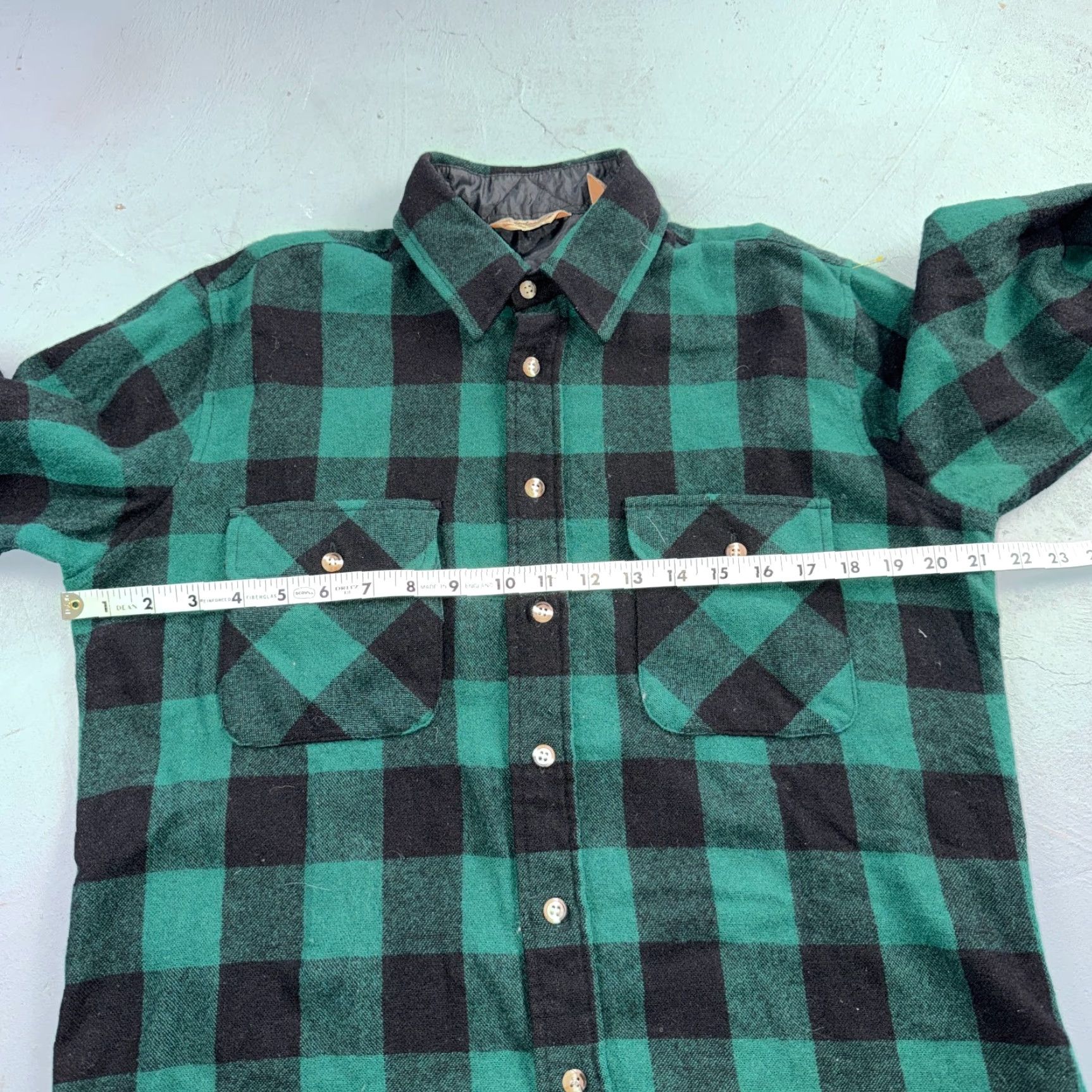 Vintage VTG Cabela's Shirt Mens M Buffalo Plaid Wool Blend Flannel Workwear Logger Green Size US M / EU 48-50 / 2 - 4 Thumbnail