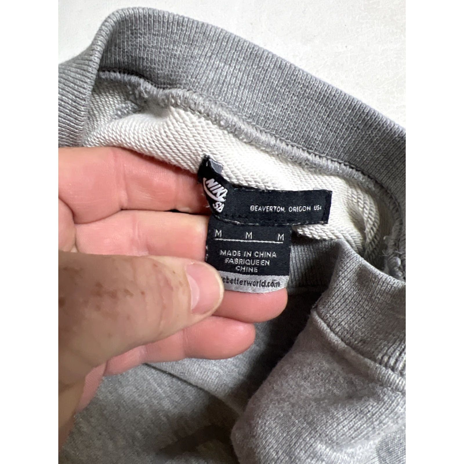 Nike Nike SB Sweatshirt Crew Neck Pullover Mens Size M Gray Navy Logo Knit Cotton Classic All Seasons Skateboarding Shirt Size US M / EU 48-50 / 2 - 6 Thumbnail