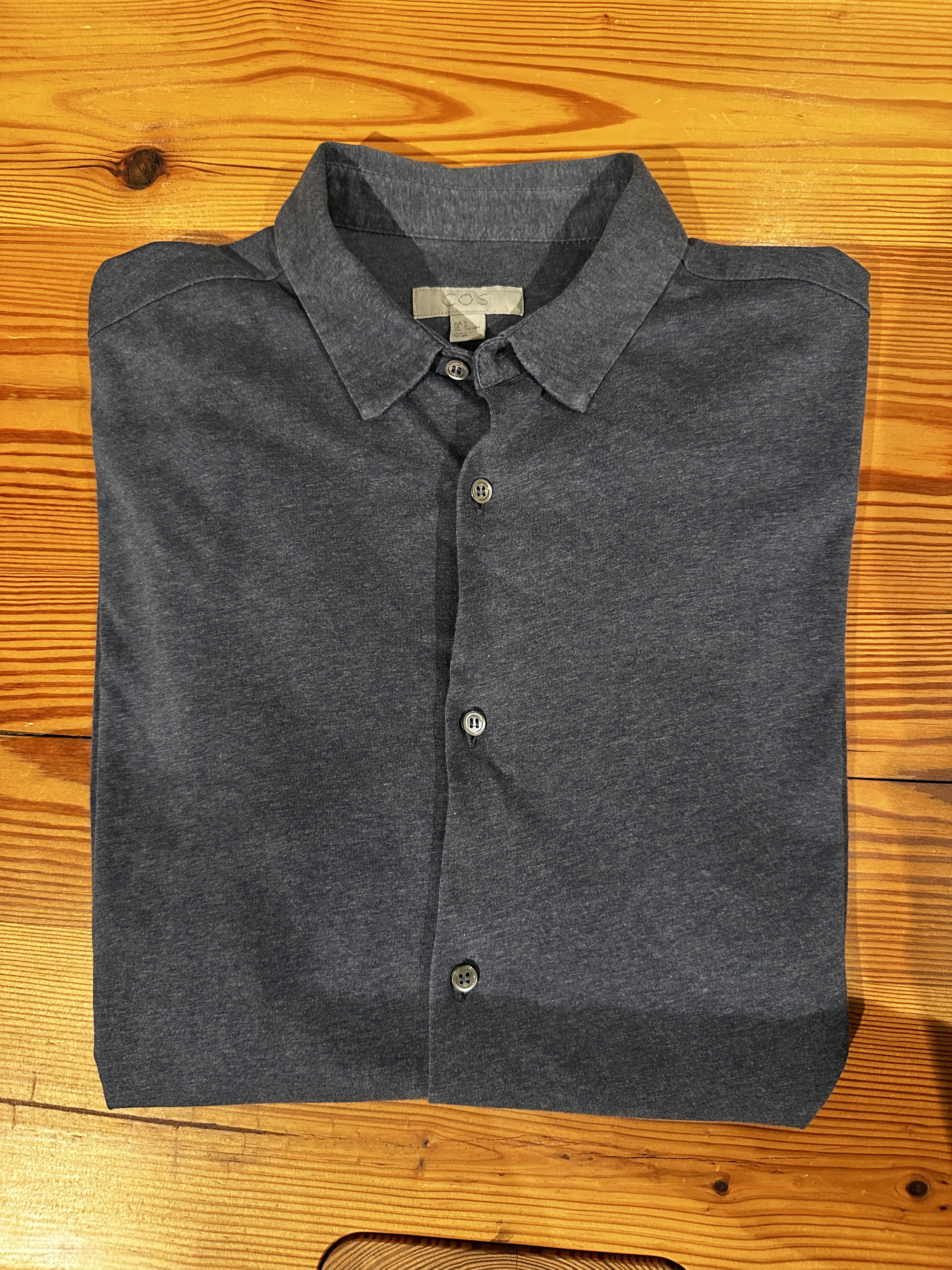 Cos Modern Dark Navy Button-up Shirt Size US M / EU 48-50 / 2 - 7 Thumbnail