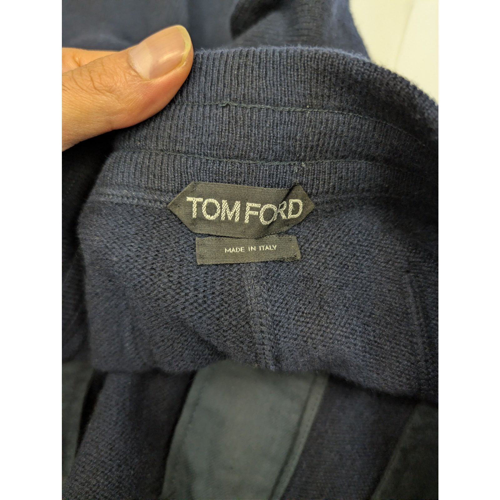 Tom Ford o1rshd1 Knitwear Trousers / Sweatpants in Navy Blue Size US 32 / EU 48 - 14 Thumbnail