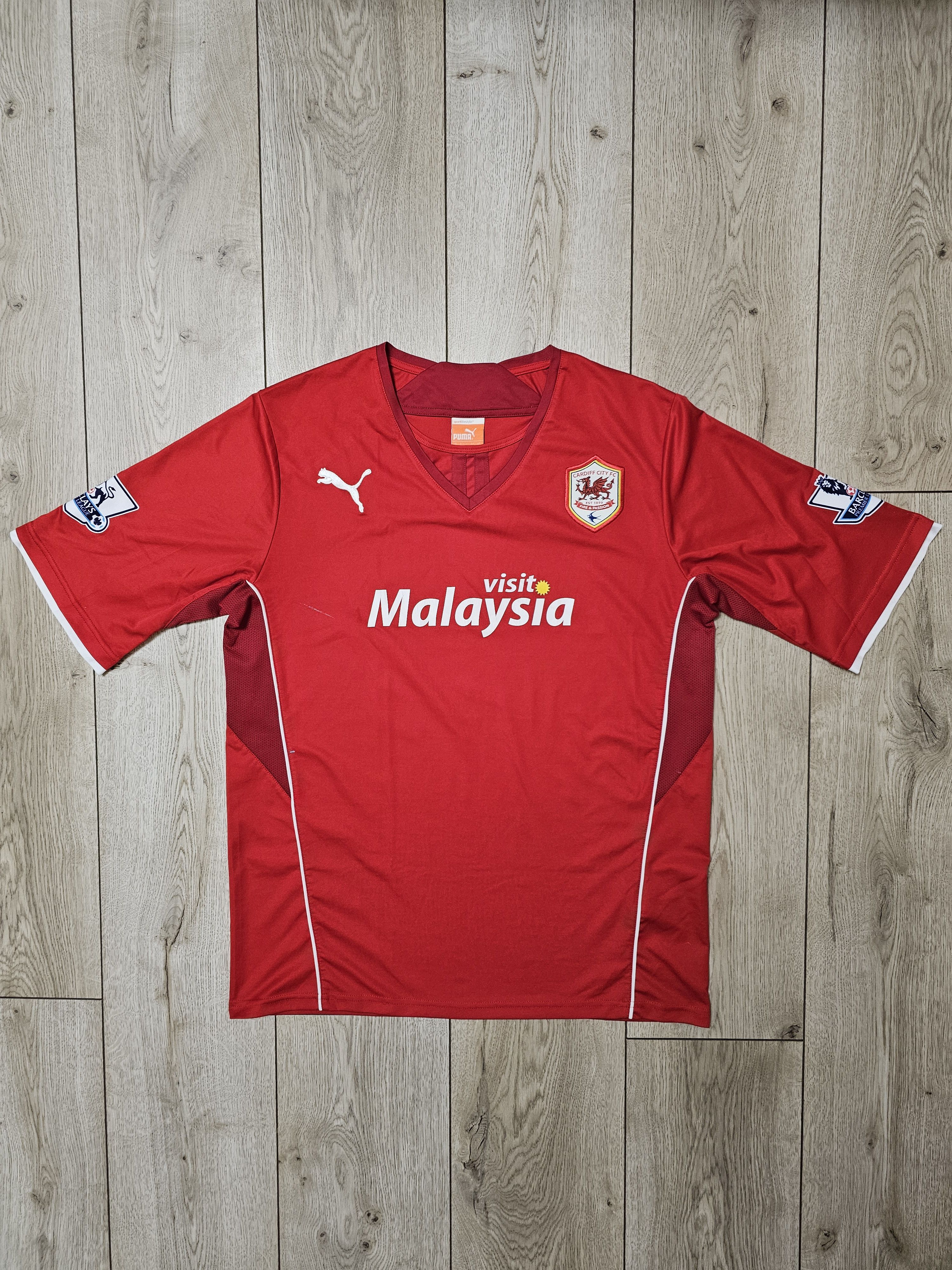 Puma CARDIFF CITY 2013 2014 HOME FOOTBALL SHIRT SOCCER JERSEY Size US L / EU 52-54 / 3 - 1 Thumbnail
