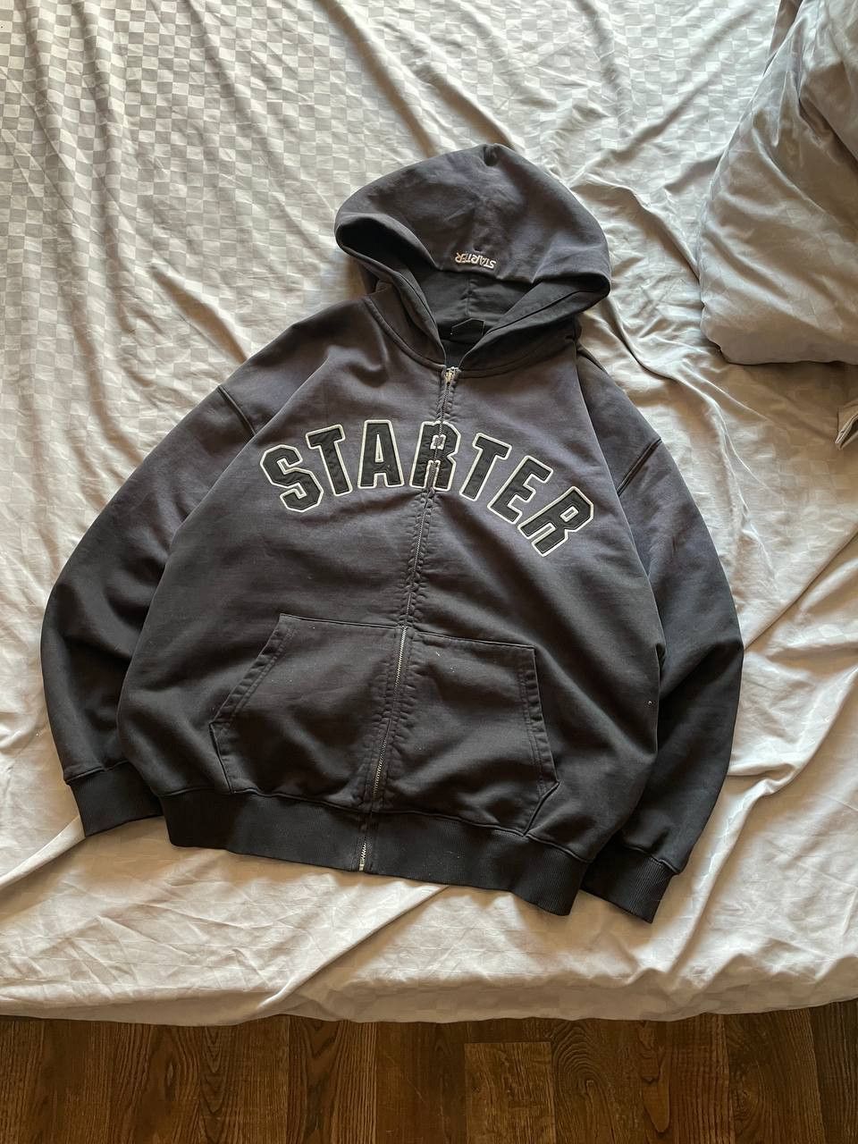 Starter VINTAGE STARTER FADED ZIP HOODIE WASHED Y2K JAPAN 90S Size US M / EU 48-50 / 2 - 1 Thumbnail