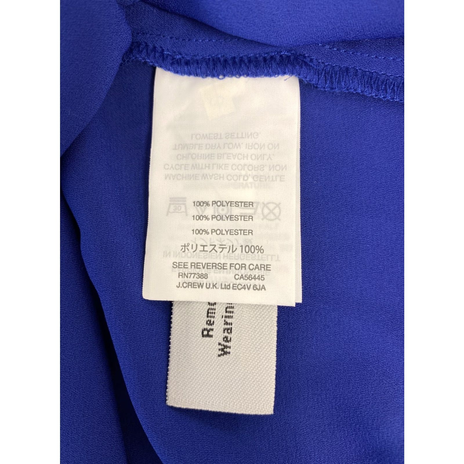 J.Crew J.CREW Shirt Tank Adult 4P Ladies Blue Cotton Ruffled Sleeveless Round Neck Casual 4P Women Size S / US 4 / IT 40 - 7 Thumbnail
