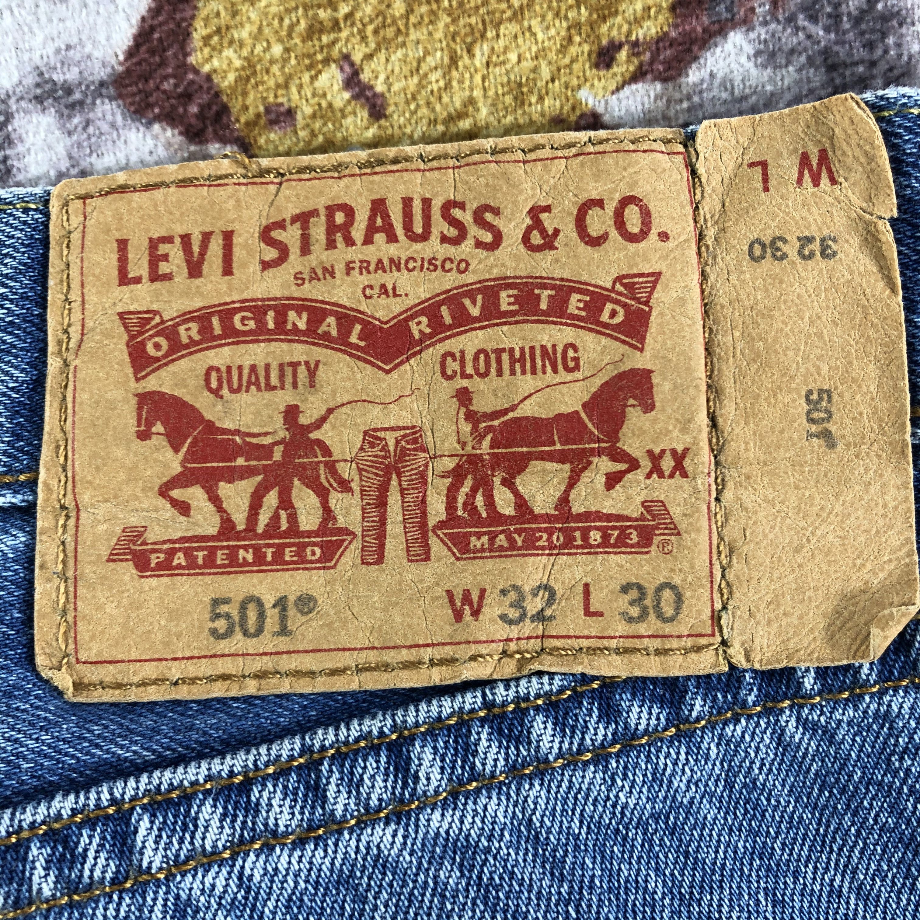 Levi's × Vintage Vintage Blue Wash Levis 501 Jeans-JM3320 Size US 33 - 6 Thumbnail