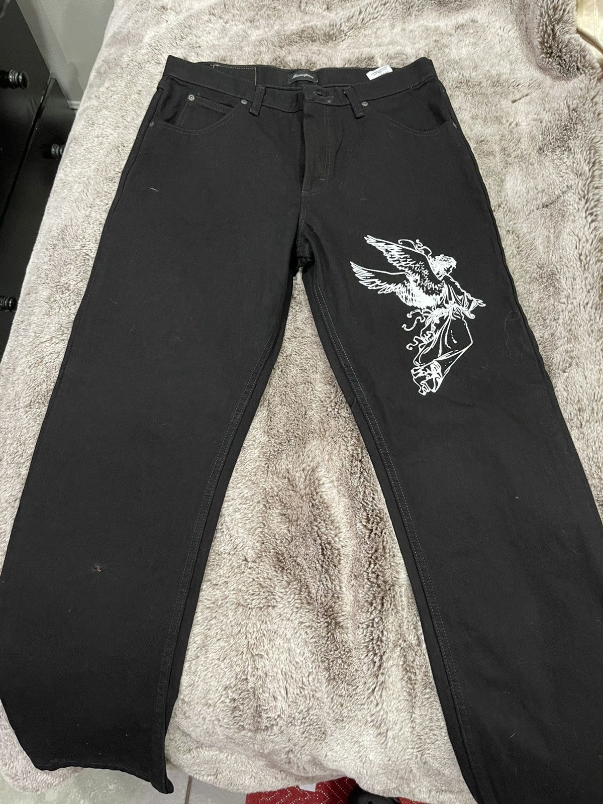 Wrangler Wrangler black custom design pants Size US 33 - 1 Thumbnail