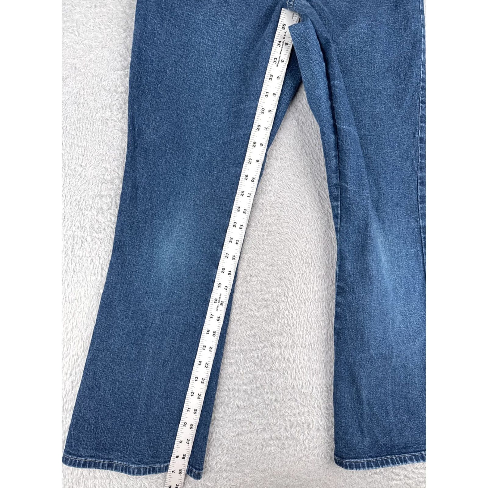 Vintage LA Blues Jeans Womens 8 Denim Bootcut Mid Rise 26x29 Jeans Blue Cotton Blend 5-Pocket Design Distressed Vintage No Size 30" / US 8 / IT 44 - 7 Thumbnail