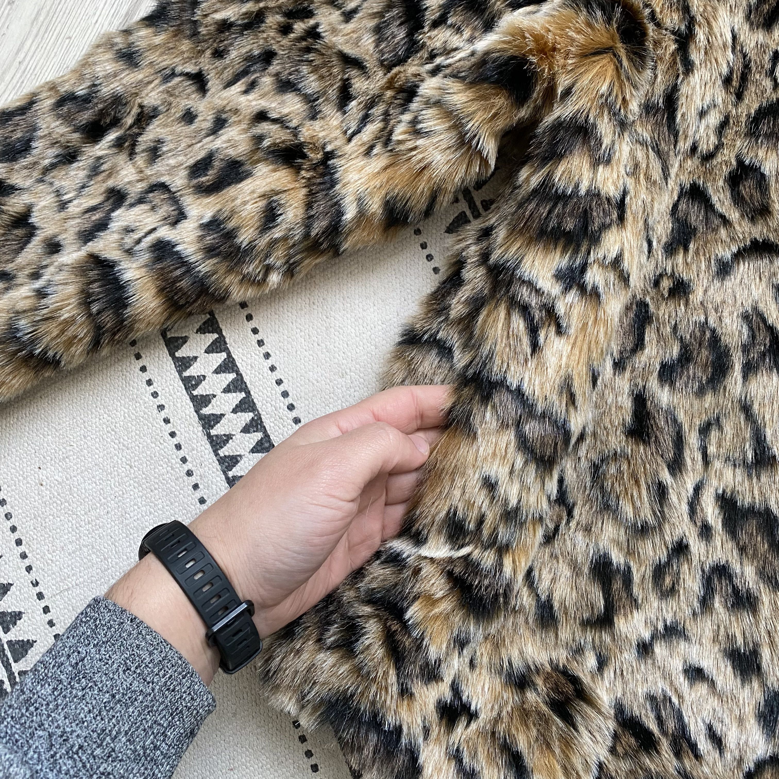 If Six Was Nine Vintage 00s Leopard print Faux Fur Jacket Avant-garde Size M / US 6-8 / IT 42-44 - 10 Thumbnail