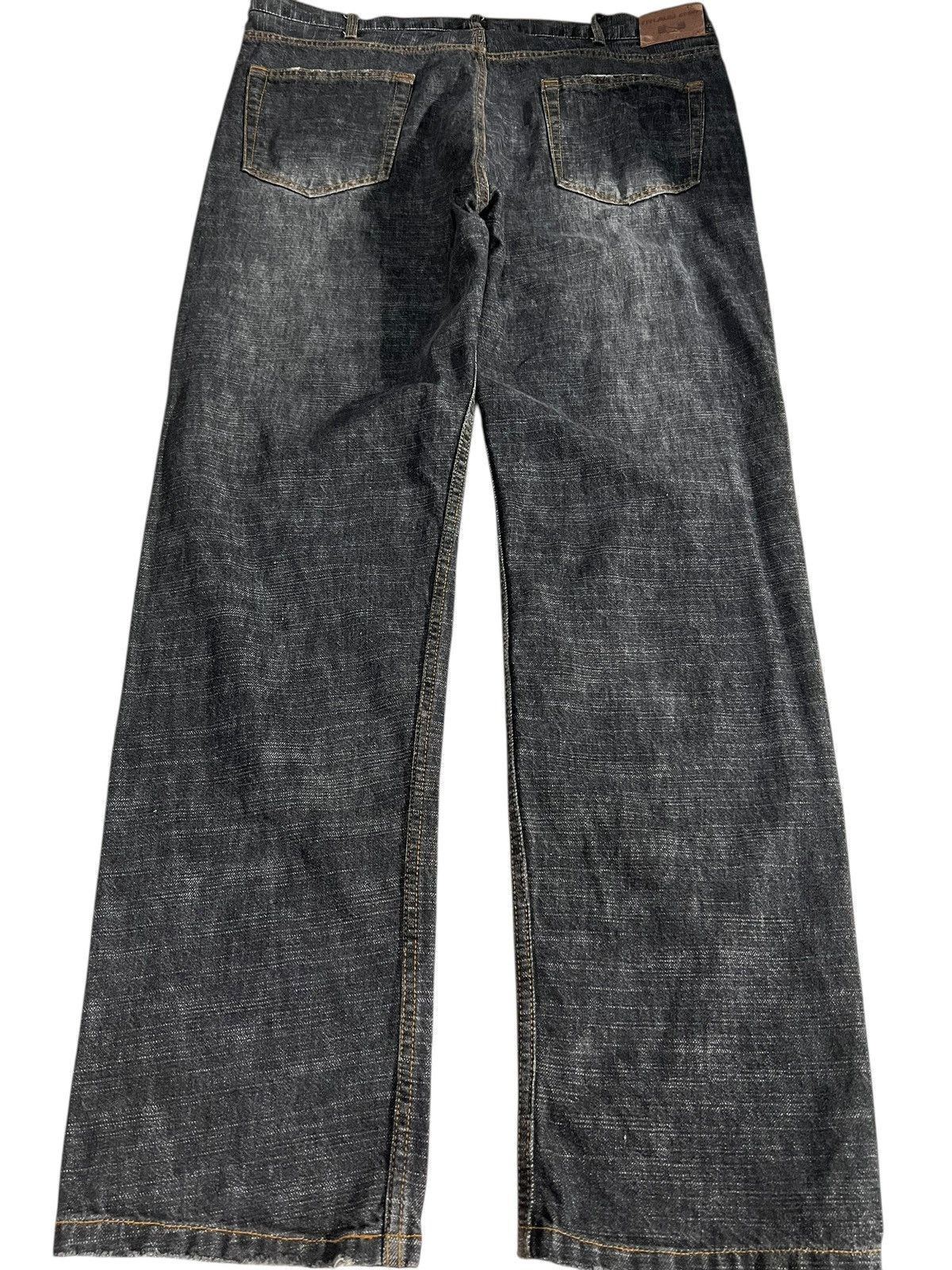 Japanese Brand Vintage Nylaus Crew Black Distress Jean Size US 40 / EU 56 - 2 Thumbnail
