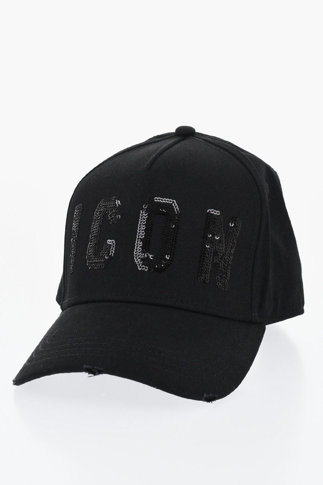 Dsquared2 ICON Solid Baseball Cap with Sequin Detail Size ONE SIZE - 1 Thumbnail