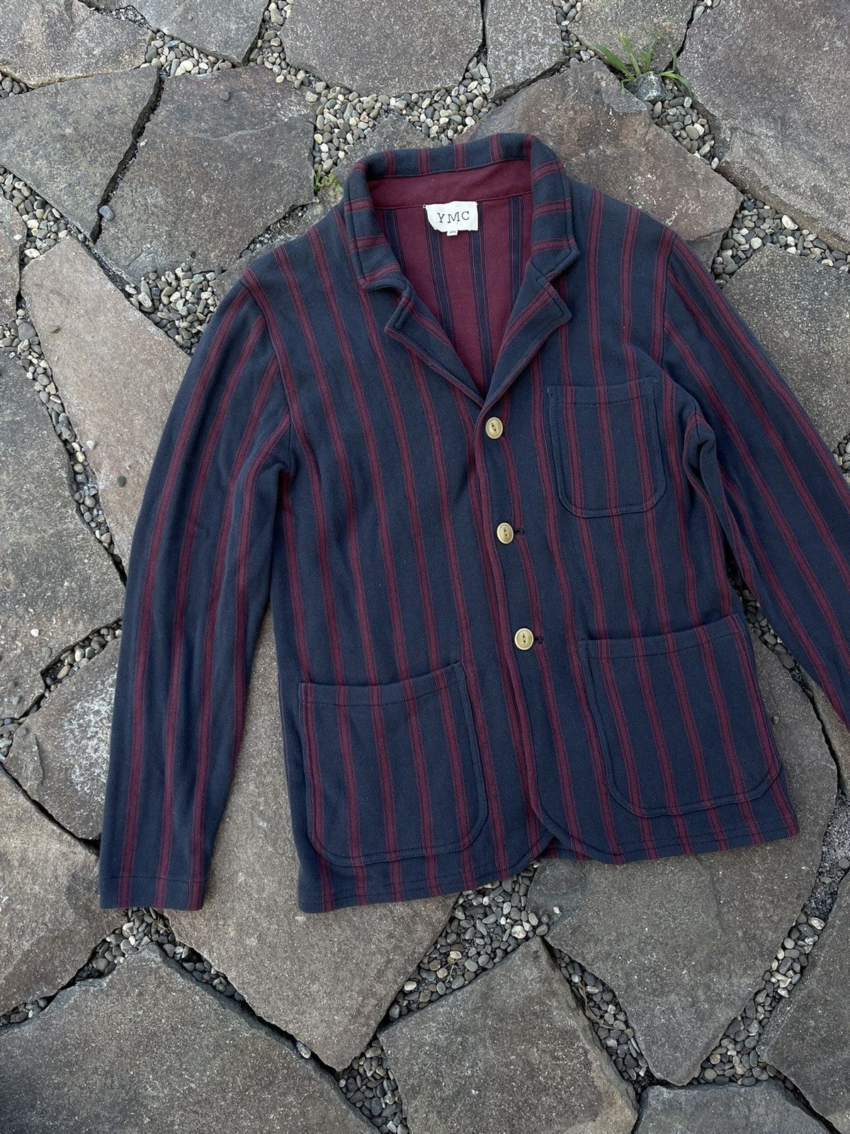 Designer × YMC YMC Your Must Create striped cotton blazer jacket Size US M / EU 48-50 / 2 - 4 Thumbnail