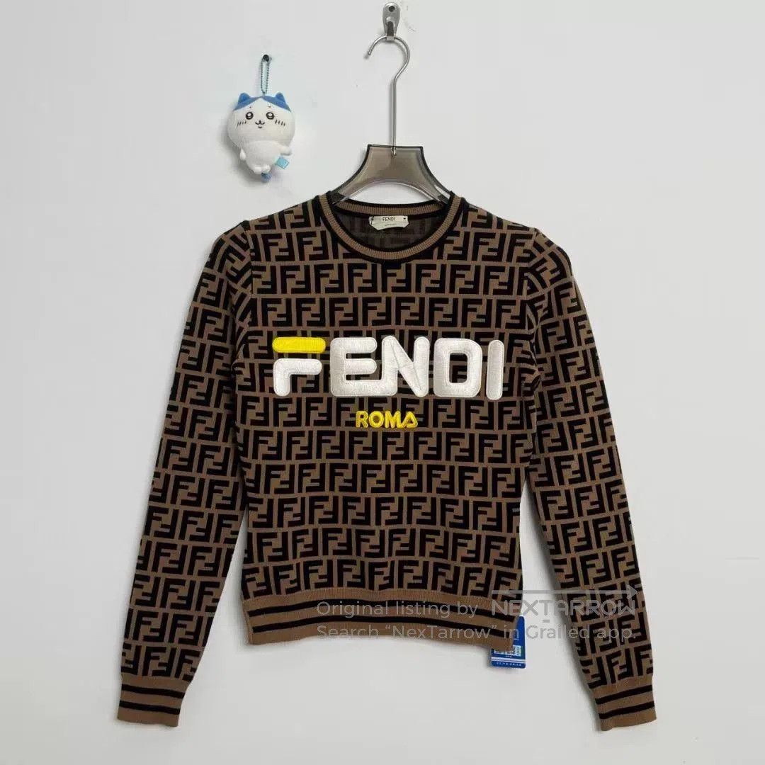 Fendi Fendi Logo Monogram Knit Sweater. Size US M / EU 48-50 / 2 - 1 Thumbnail