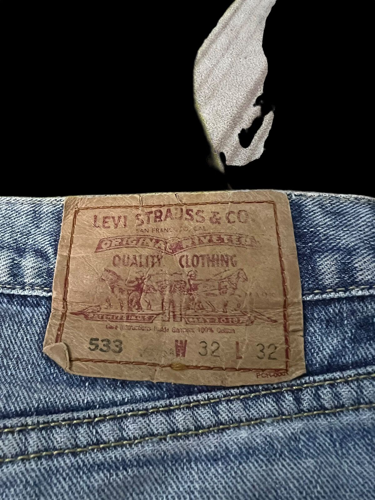 Levi's Vintage Levi’s 533 Distress Faded Denim Jean Size US 31 - 16 Thumbnail