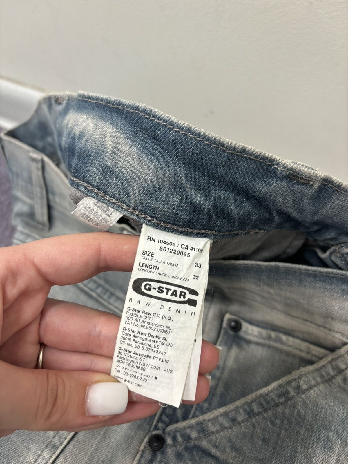 G-Star Vintage G-Star Raw 3D Slim Faded Avant Garde Denim Jeans Size US 33 - 10 Thumbnail