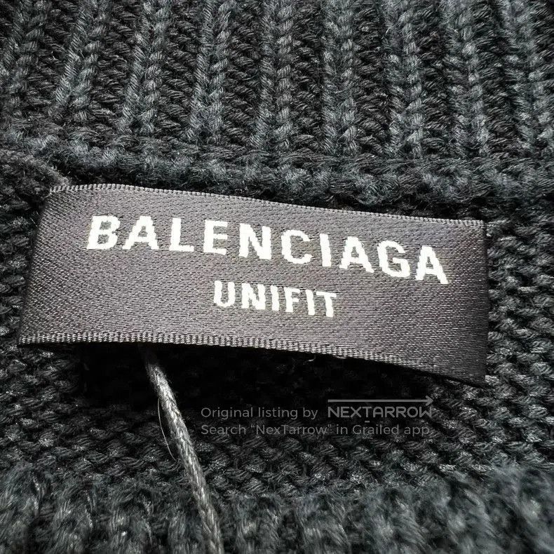 Balenciaga Balenciaga Wheat Crown Knit Sweater. Size US L / EU 52-54 / 3 - 3 Thumbnail