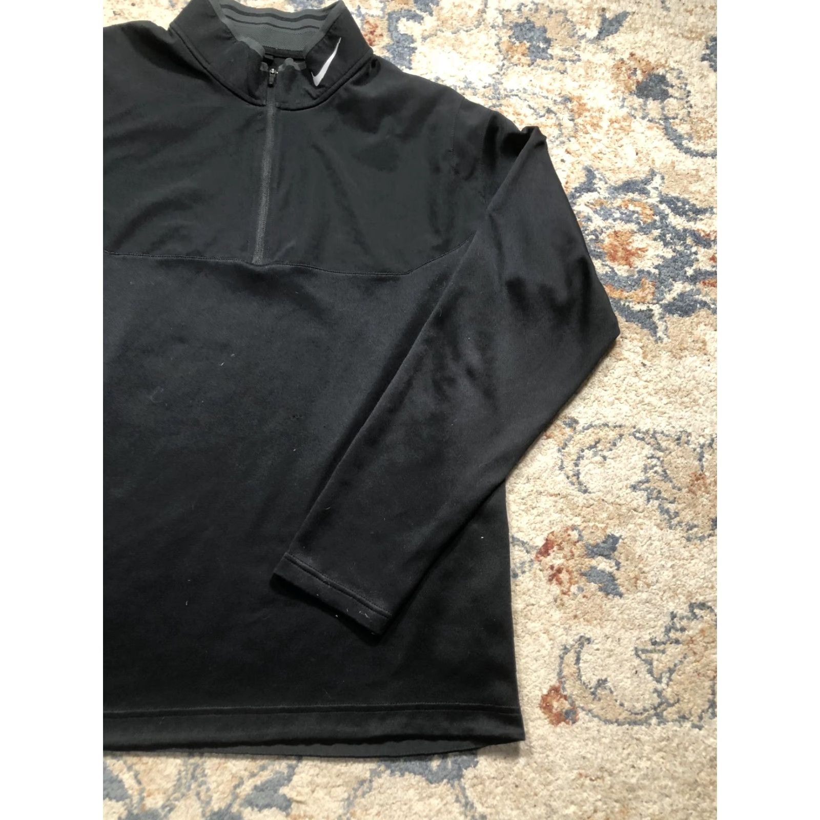 Nike Nike Golf Pullover Shirt Mens L Black Dri-Fit Tour Performance Size US L / EU 52-54 / 3 - 3 Thumbnail