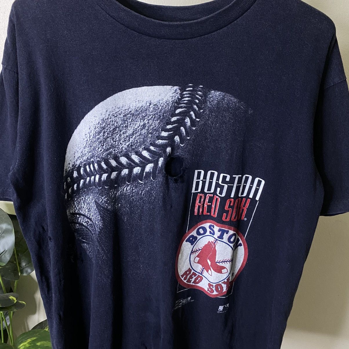 Salem Sportswear 1990s Boston Red Sox MLB Baseball Distressed Tee Size US L / EU 52-54 / 3 - 2 Thumbnail