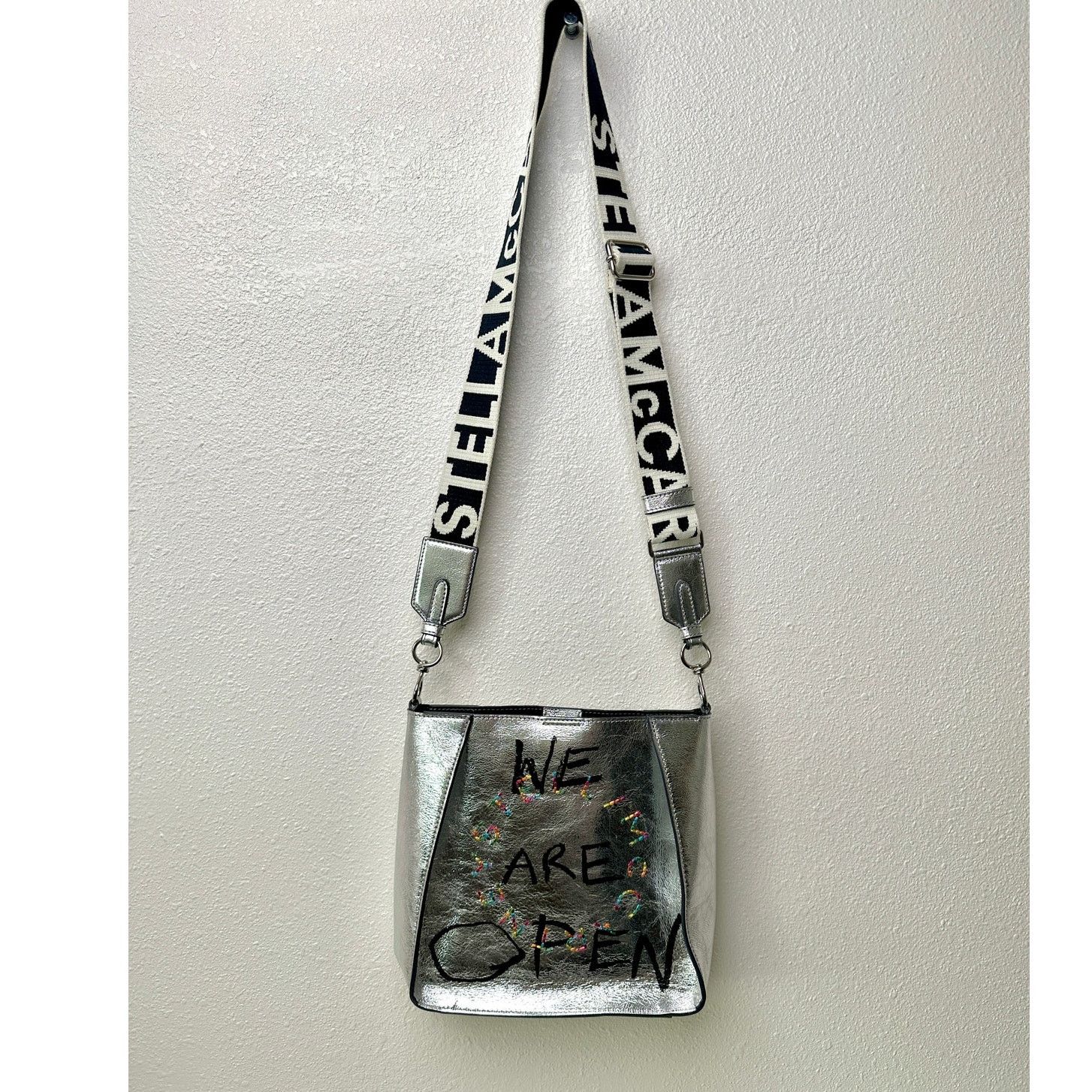 Stella McCartney NWT Stella McCartney Stonewall Mini Crossbody Bag – Silver Size ONE SIZE - 2 Thumbnail