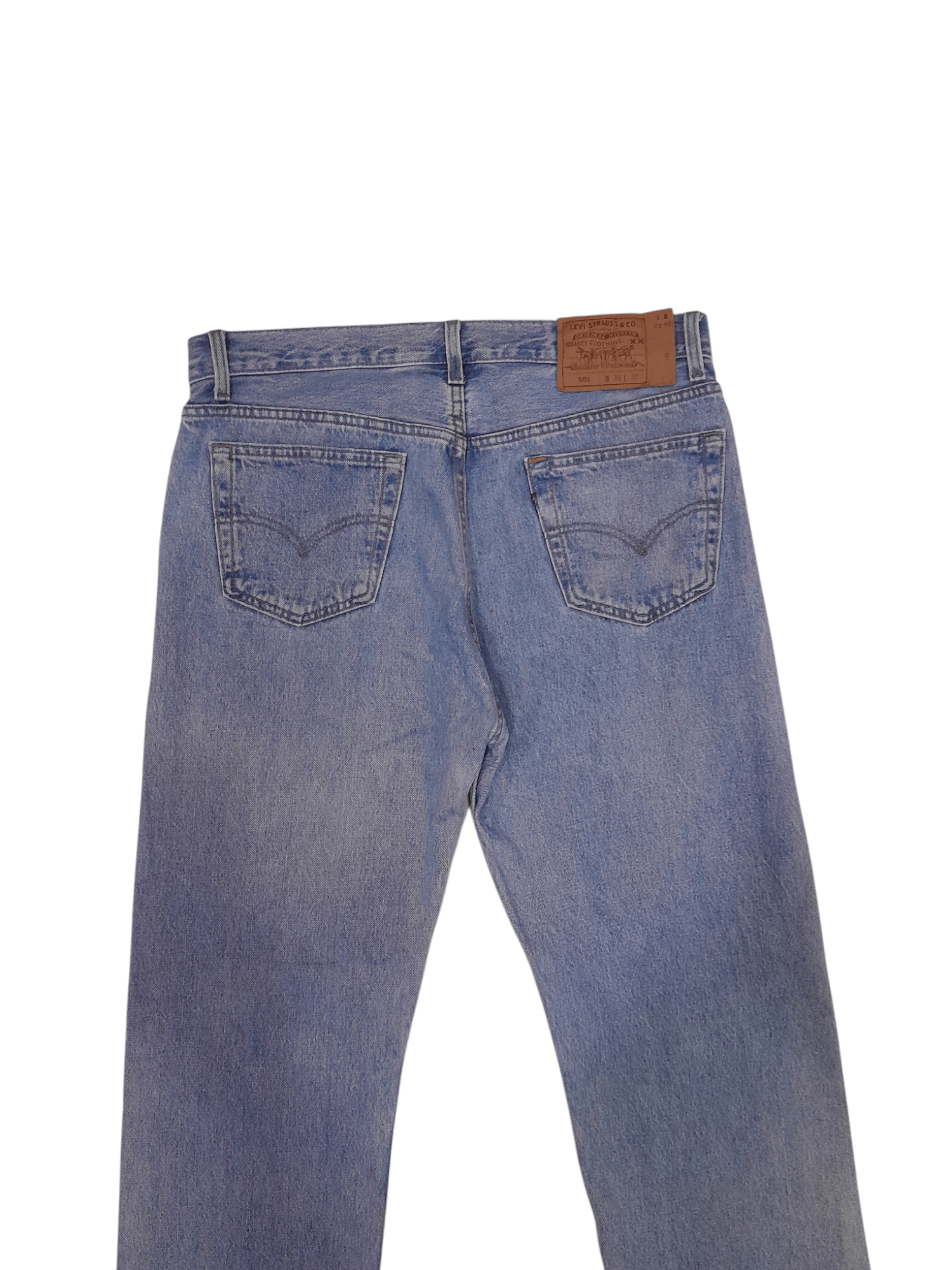 Levi's Levis 501 Denim Button 522 USA (F523) Waist 35 Size US 35 - 2 Thumbnail