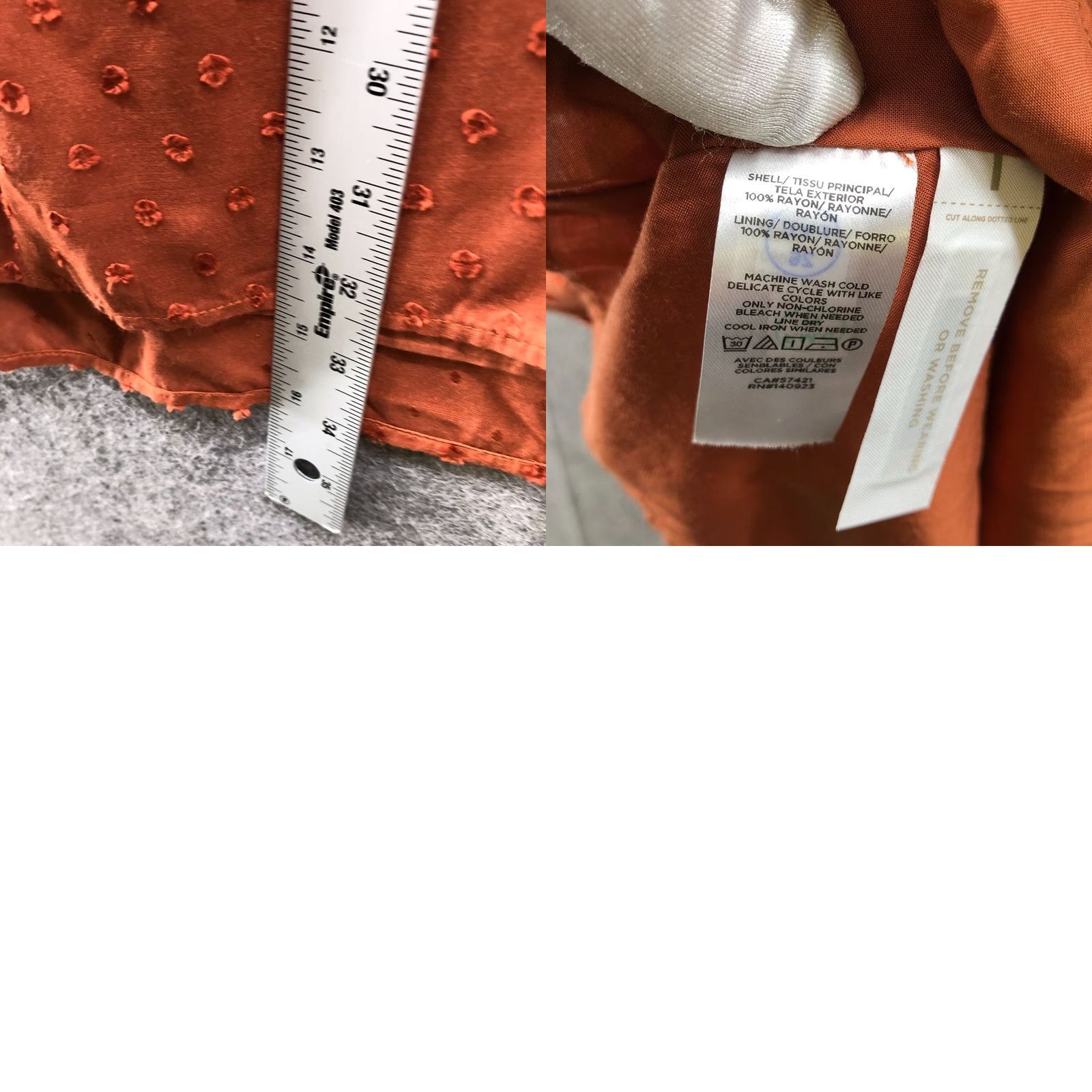 Loft NWT Loft Cami Dress XS Swing Swiss Dot Tan Terracotta Knee Length Relaxed Size XS / US 0-2 / IT 36-38 - 8 Thumbnail
