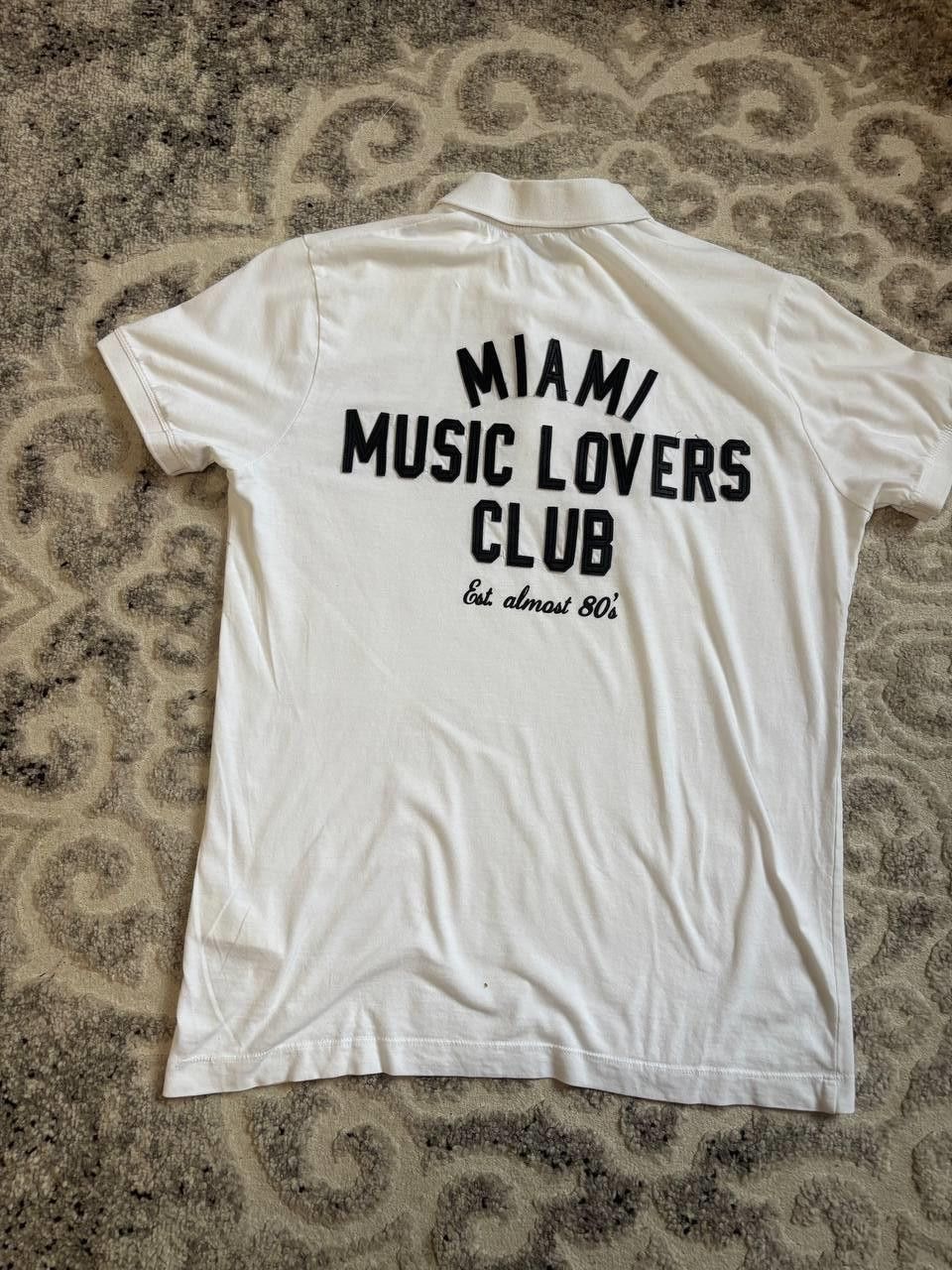 Diesel Diesel “Miami Music Lovers Club” Polo Shirt – White – Size M Size US M / EU 48-50 / 2 - 4 Thumbnail