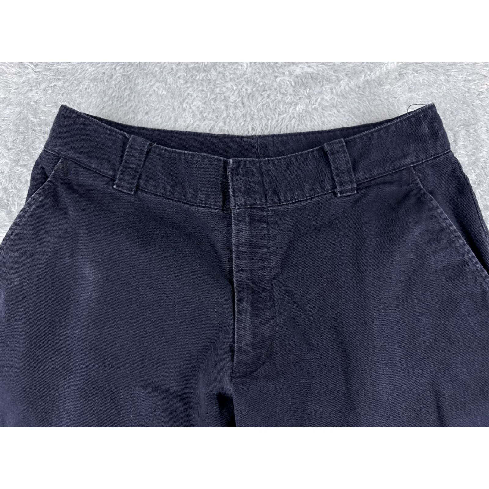 Vintage Lion Pants Womens 8 Blue 100% Cotton Twill Work Pants Uniform Pockets 29x29 Size 30" / US 8 / IT 44 - 4 Thumbnail