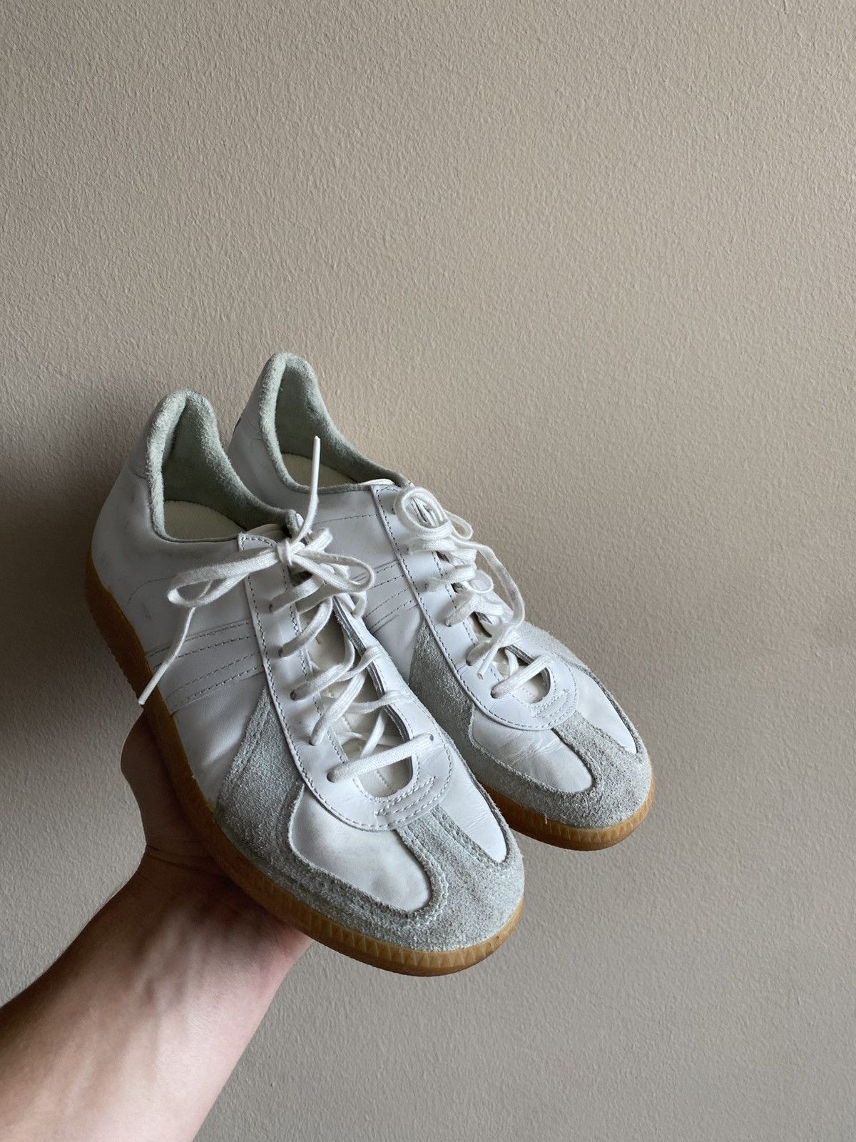 Vintage Vintage BW Sport Army Leather Sneakers Size US 10.5 / IT 40.5 - 1 Thumbnail