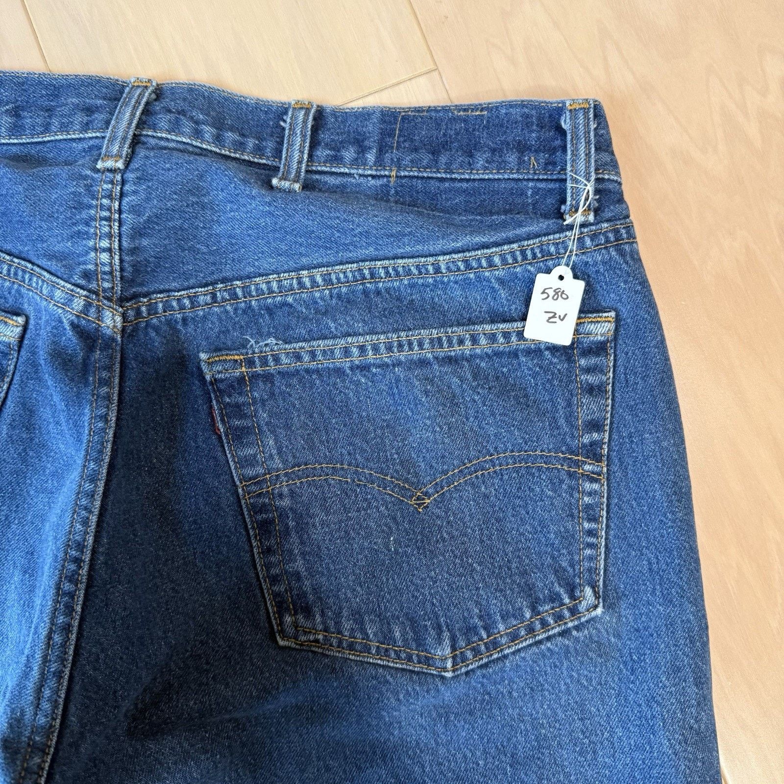 Levi's × Vintage Vintage Levis 501 Jeans 36 Blue Dark Wash Straight Denim Size US 36 / EU 52 - 9 Thumbnail