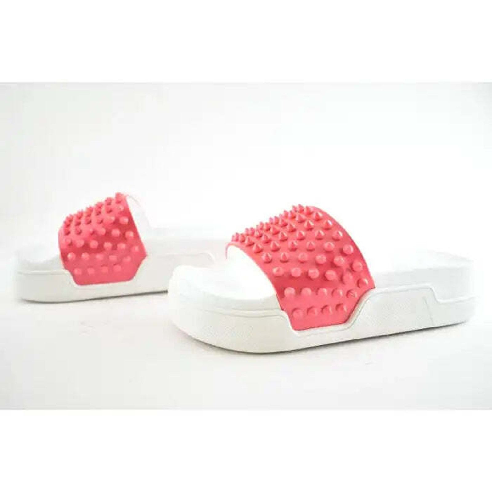 Christian Louboutin Christian Louboutin Pool Fun Donna Flat Pink White Platform Size US 9.5 / IT 39.5 - 10 Thumbnail