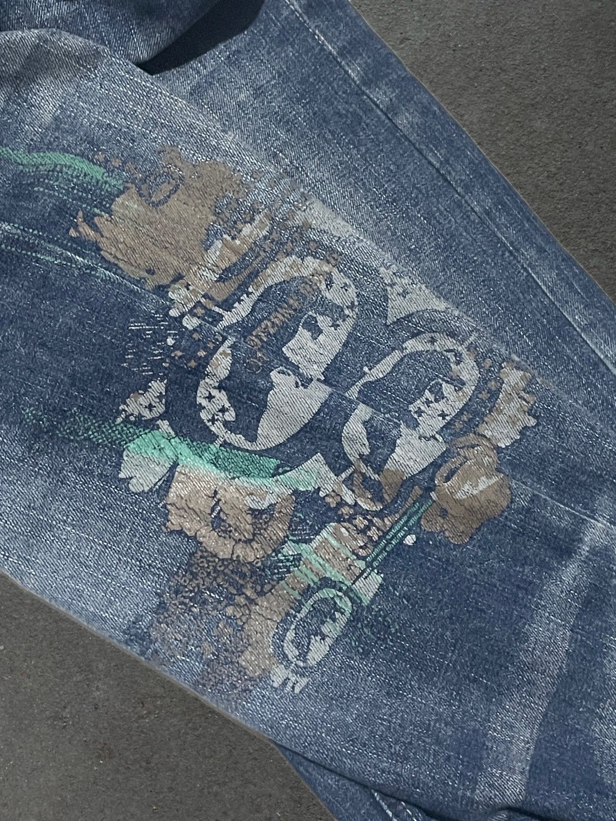 Ecko Unltd. ECKO UNLTD JEANS GRAFFITI EMBROIDERED Size US 34 / EU 50 - 6 Thumbnail
