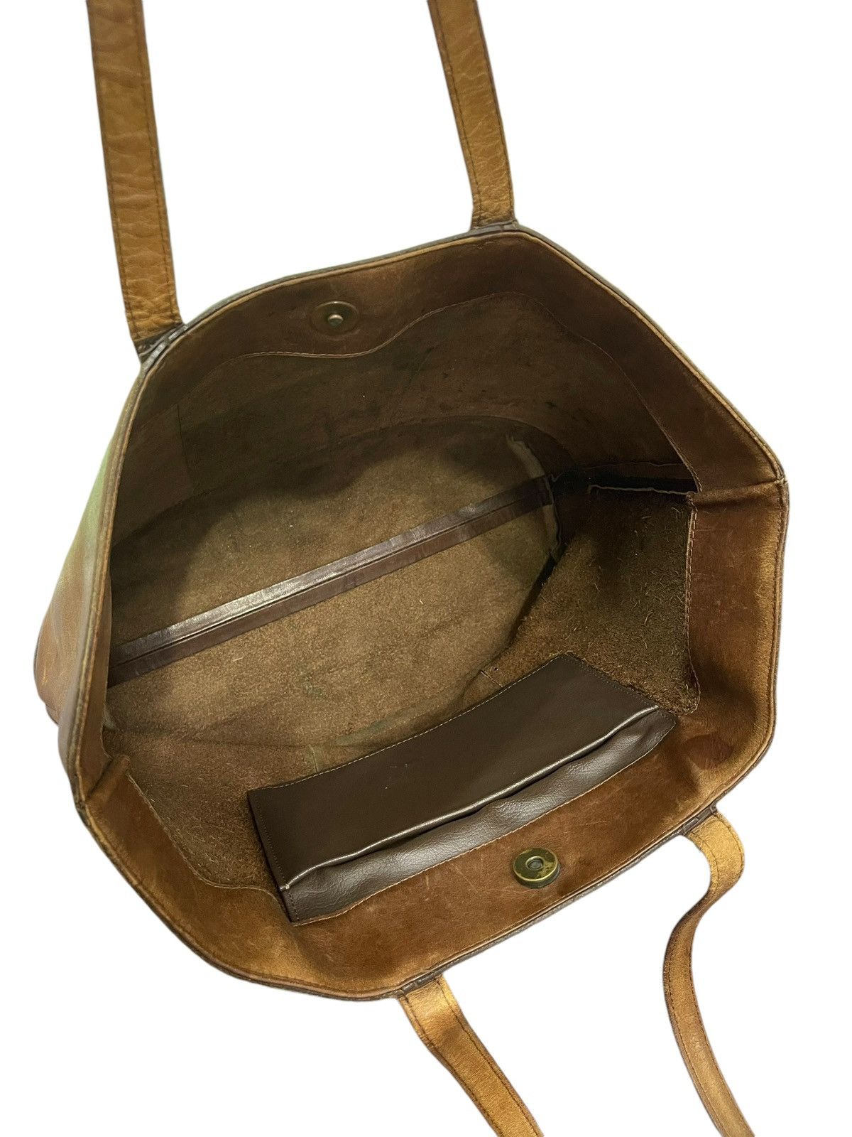 Genuine Leather Full Leather Patina Unknown Japan Tote Shoulder Bag 1🟩2 Size ONE SIZE - 18 Thumbnail