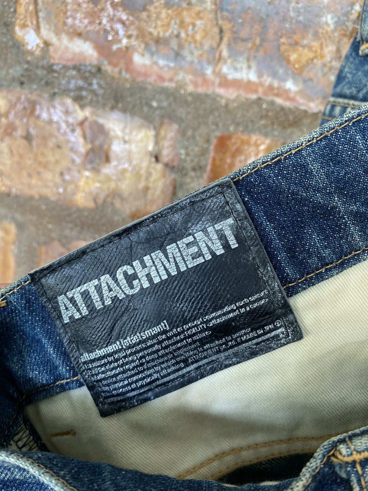 Kazuyuki Kumagai Attachment Indigo Wash and Rusty faded denim Size US 31 - 16 Thumbnail