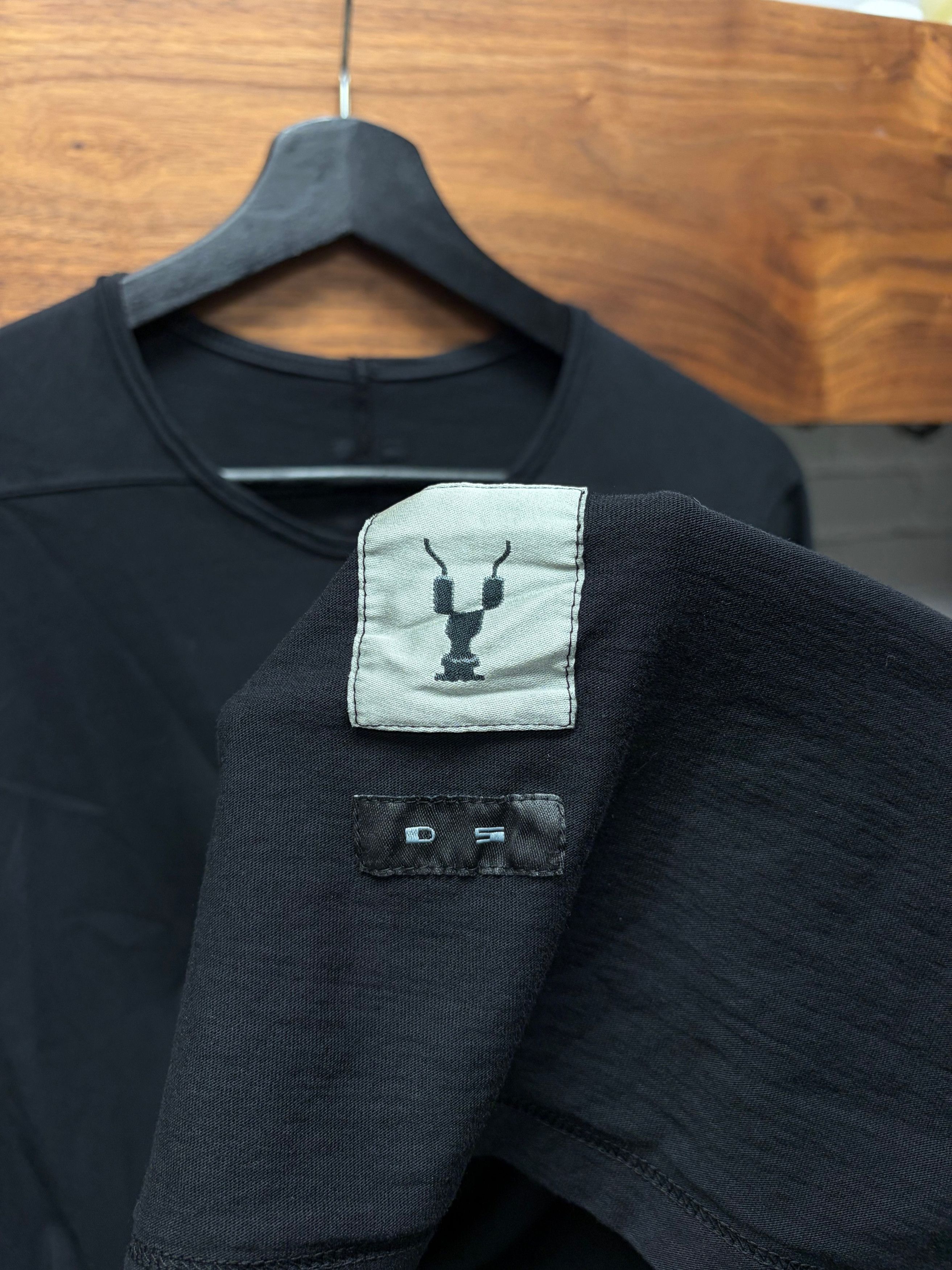 Rick Owens Rick Owens DKRSHDW ‘Level’ Black Jersey Cotton T-Shirt Size US L / EU 52-54 / 3 - 5 Thumbnail