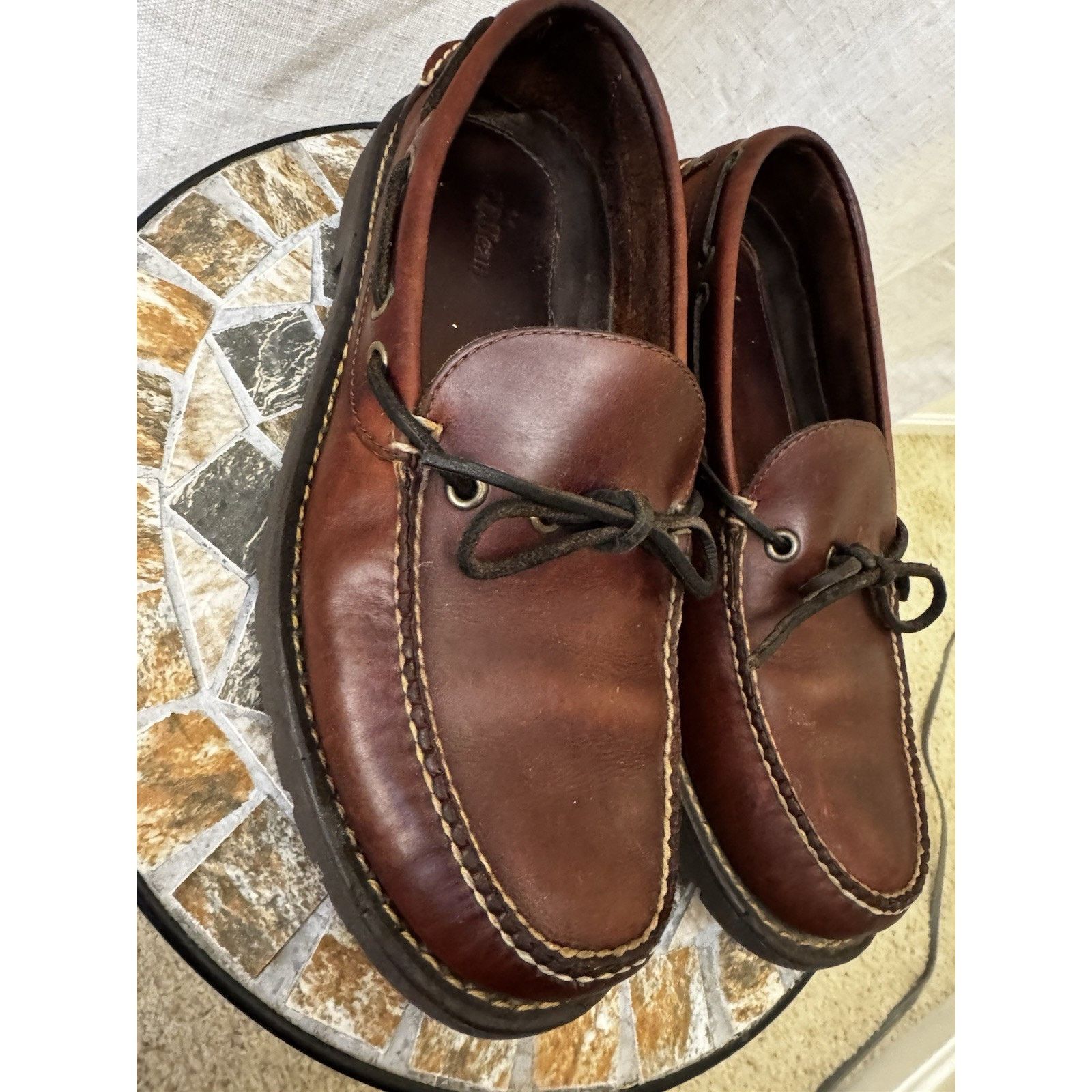 L.L. Bean Restored Vintage L.L. Bean Leather Blucher Moccasins M9.5 Size US 9.5 / EU 42-43 - 5 Thumbnail
