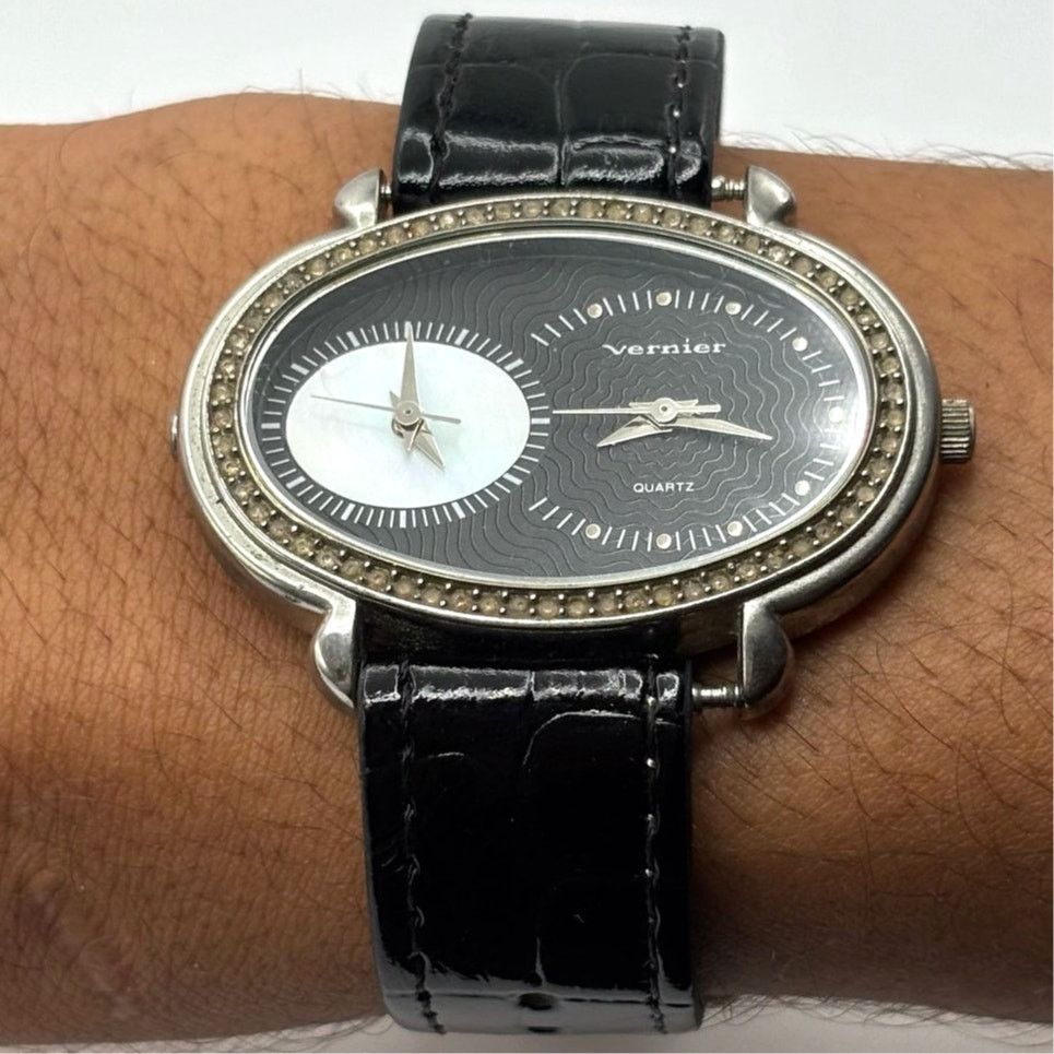 Other Vintage Black Vernier Dual Watch Size ONE SIZE - 2 Thumbnail
