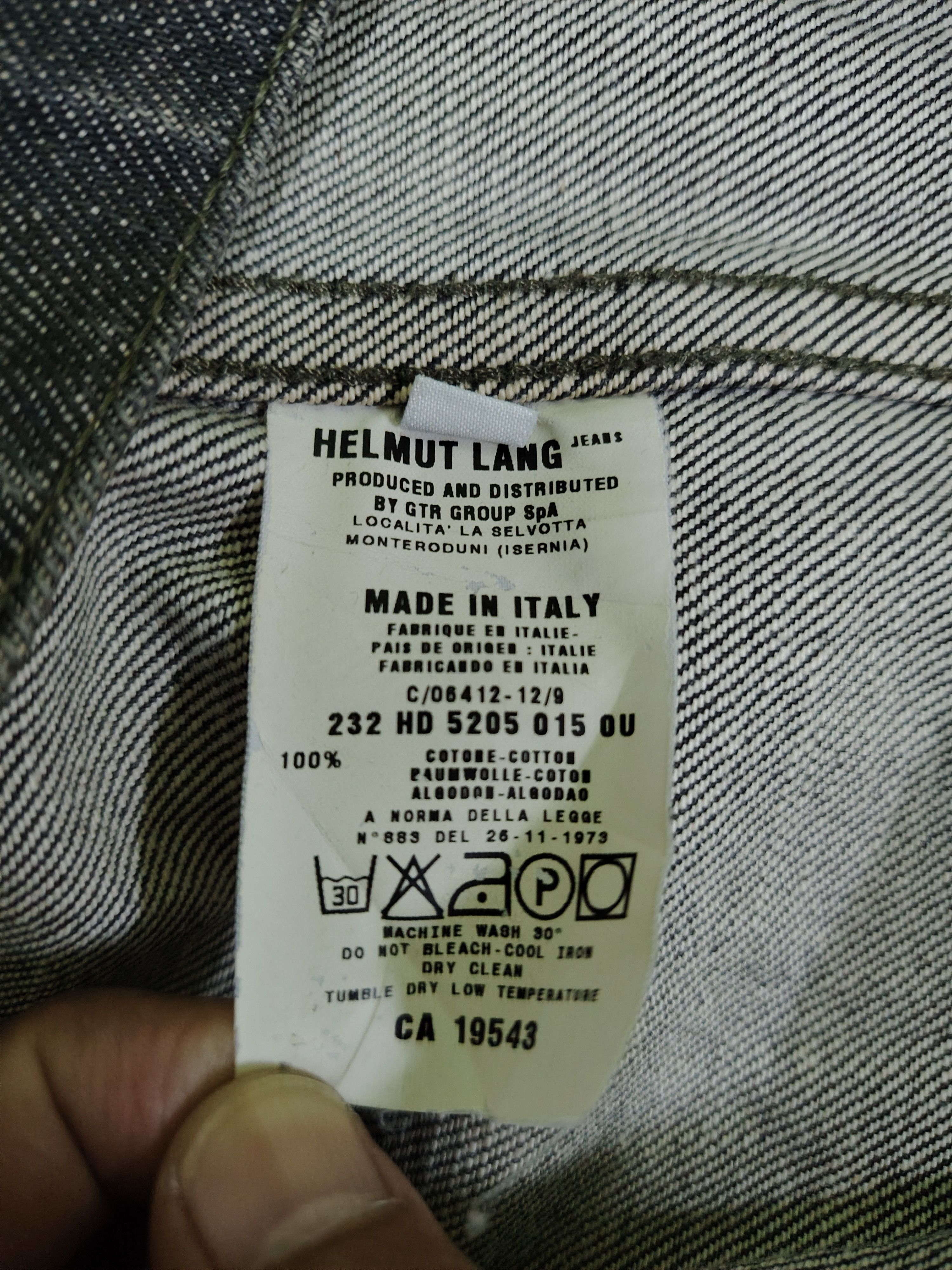 Helmut Lang Vintage Helmut Lang Black Classic Denim Jacket 1999 Italy 38 Size XS / US 0-2 / IT 36-38 - 10 Thumbnail