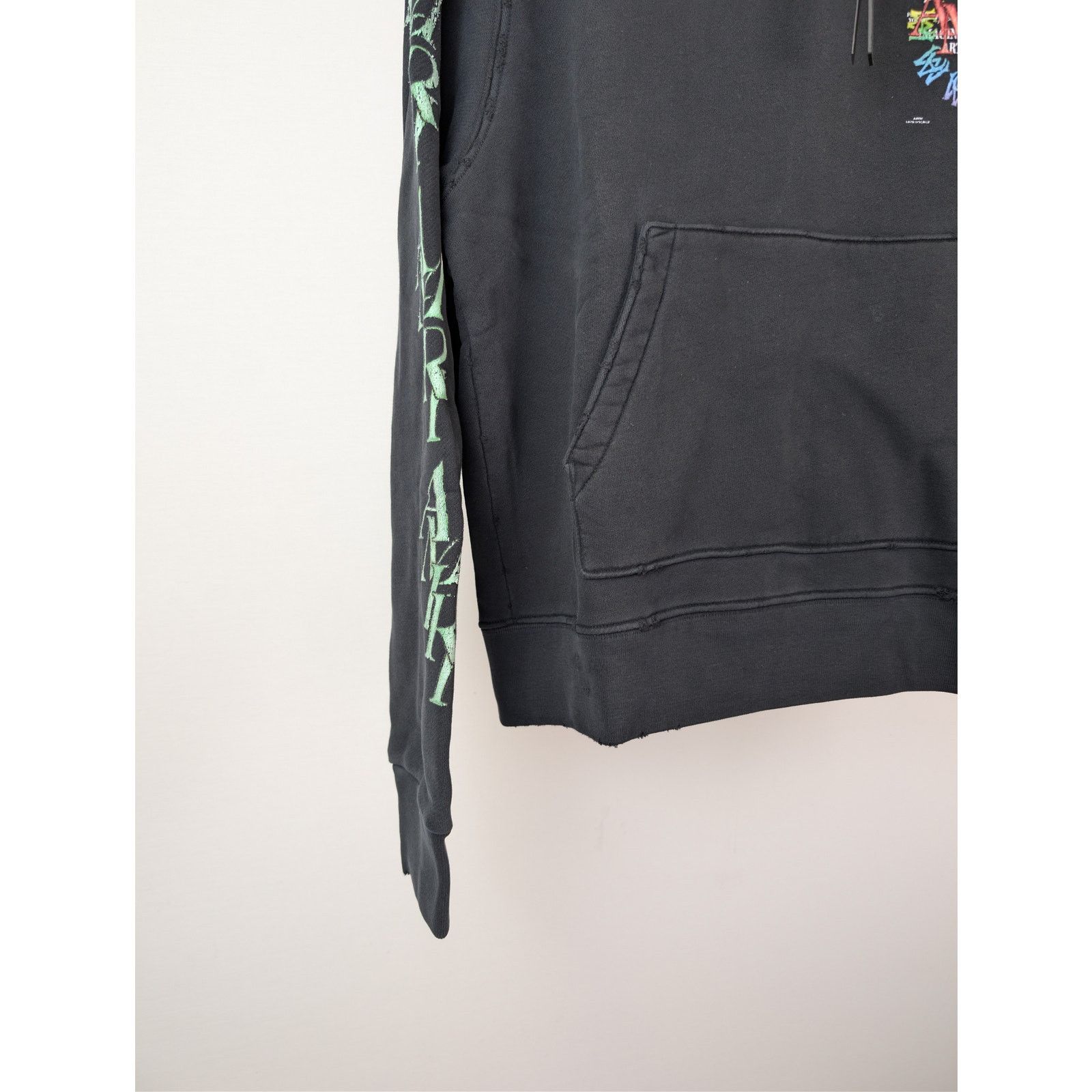 Amiri o1rshd1 Stacked Amiri Circle Logo Arts Hoodie in Black L Size US L / EU 52-54 / 3 - 7 Thumbnail