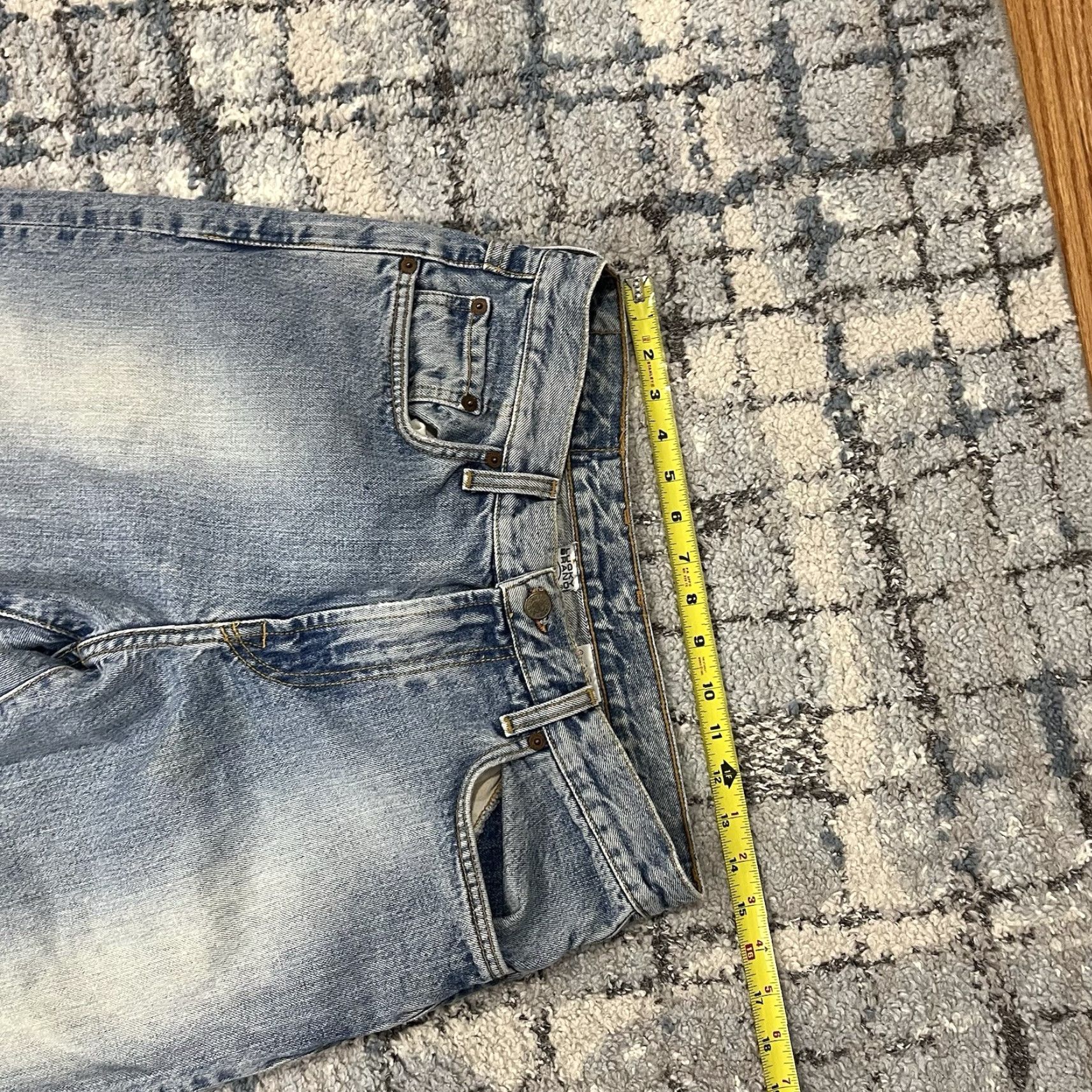 Lucky Brand Lucky Brand Jeans Dungarees Men 32 Light Blue Straight Leg 5-Pocket Denim Cotton USA Mexico Regular Medium Wash Vintage No (Zip) Size US 32 / EU 48 - 7 Thumbnail