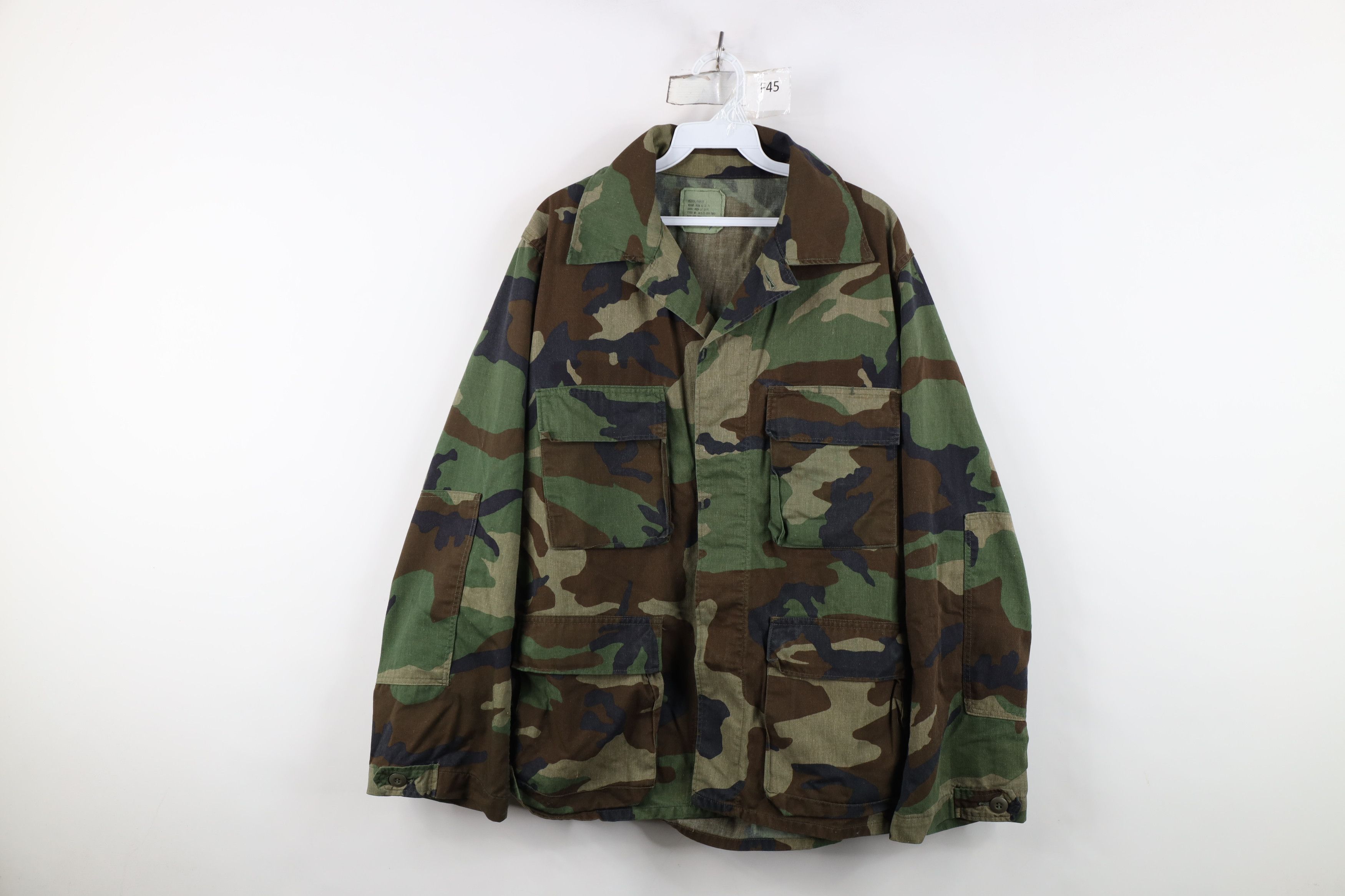 Vintage Vintage 80s Military Camouflage Combat Jacket Coat USA Size US M / EU 48-50 / 2 - 1 Thumbnail