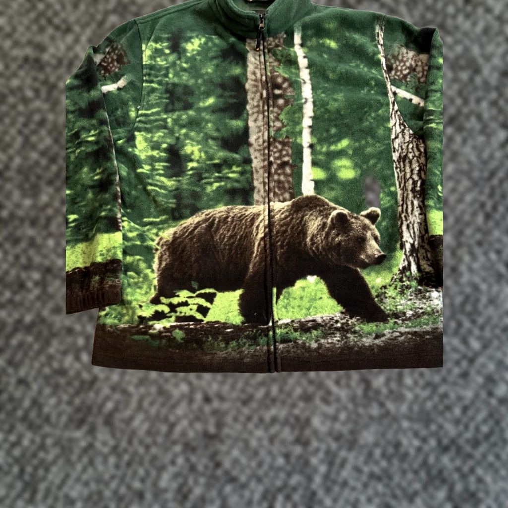 Vintage WildKind Heavyweight Fleece Jacket Green 2XL Mens Winter Casual Size US XXL / EU 58 / 5 - 1 Thumbnail