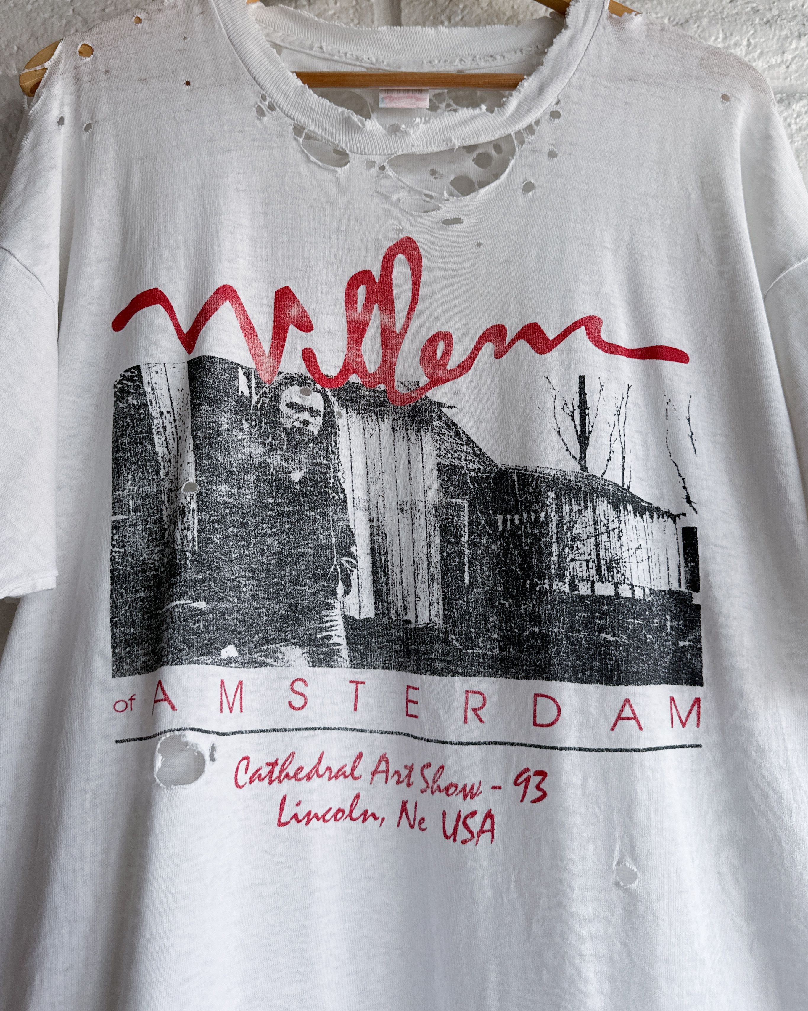 Vintage 90s Willem of Amsterdam Art Show T Shirt Men's XL