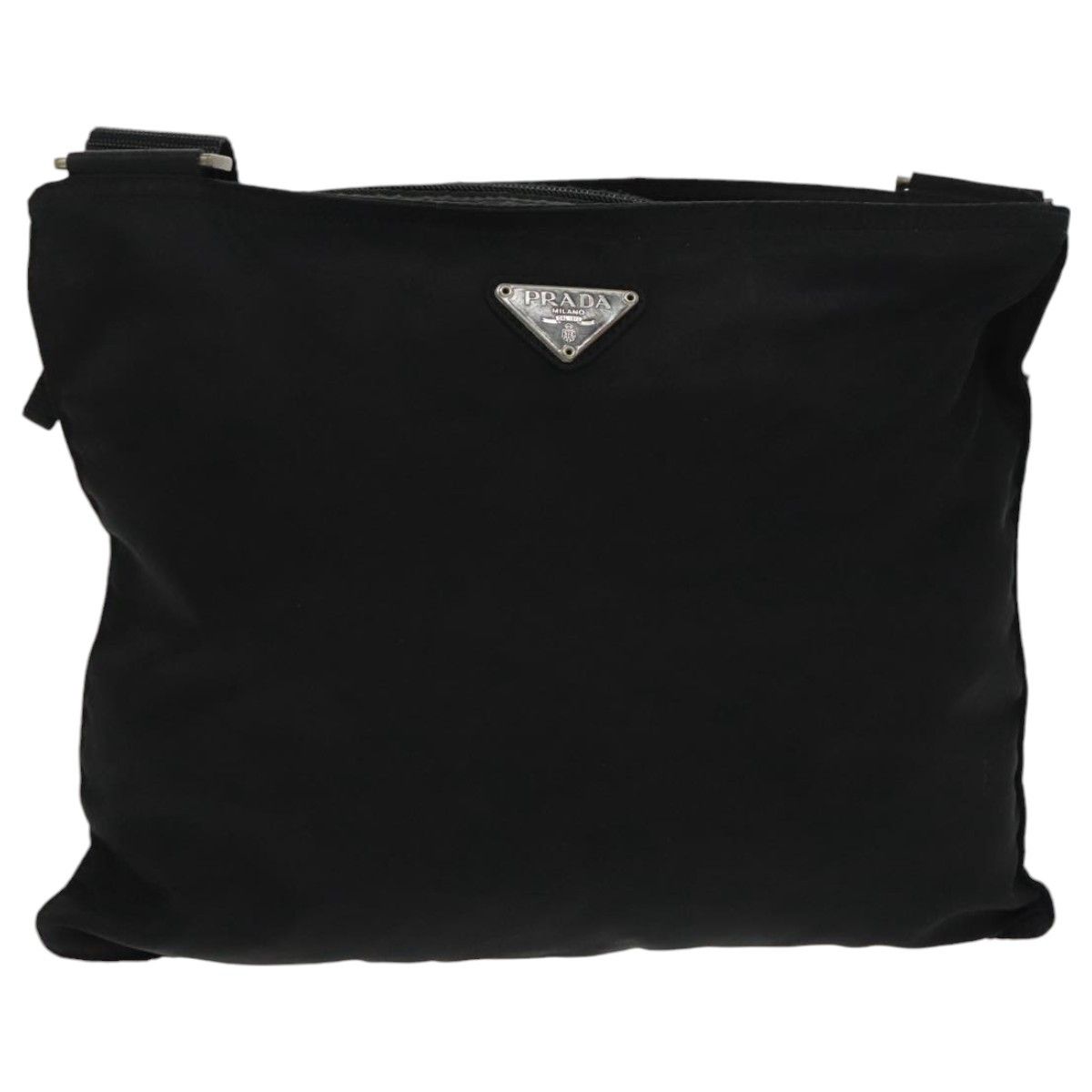 Prada Tessuto Black Synthetic Shoulder Bag (Pre-Owned) Size ONE SIZE - 1 Thumbnail