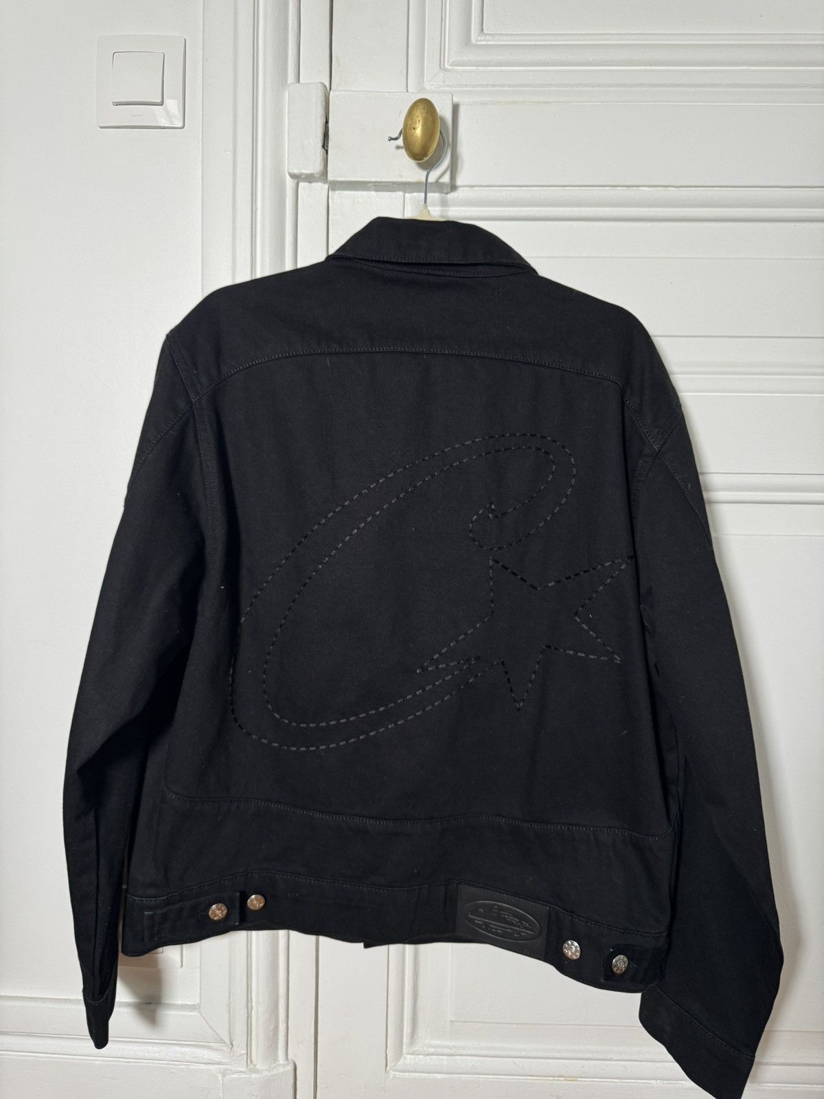 Corteiz Denim JACKET BLACK セットアップ Corteiz C-Star Stitch-Down Denim Jacket – hypebeastbaltics