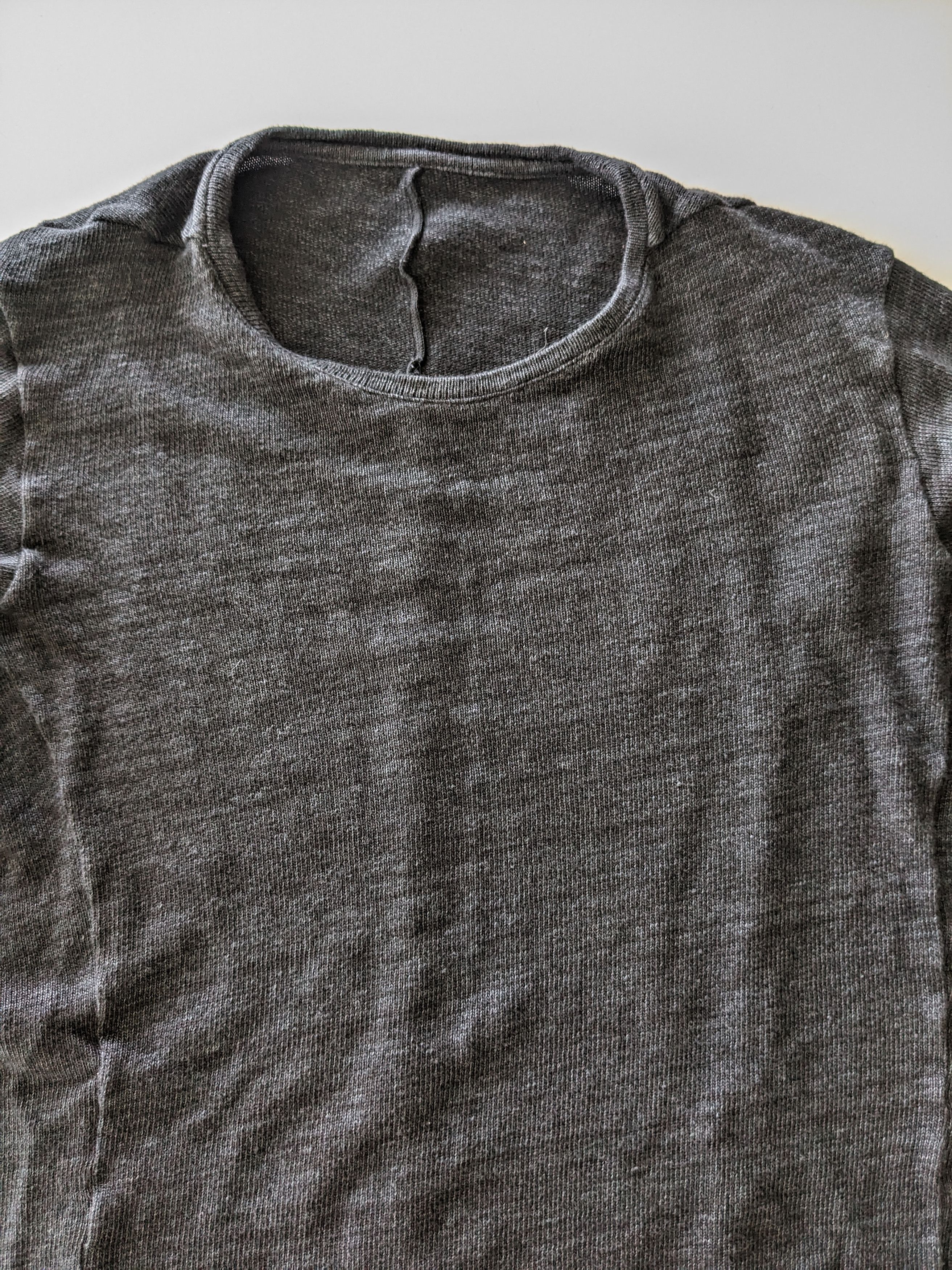 Devoa Devoa Long Sleeve Blue/Grey T-Shirt Size US M / EU 48-50 / 2 - 1 Thumbnail