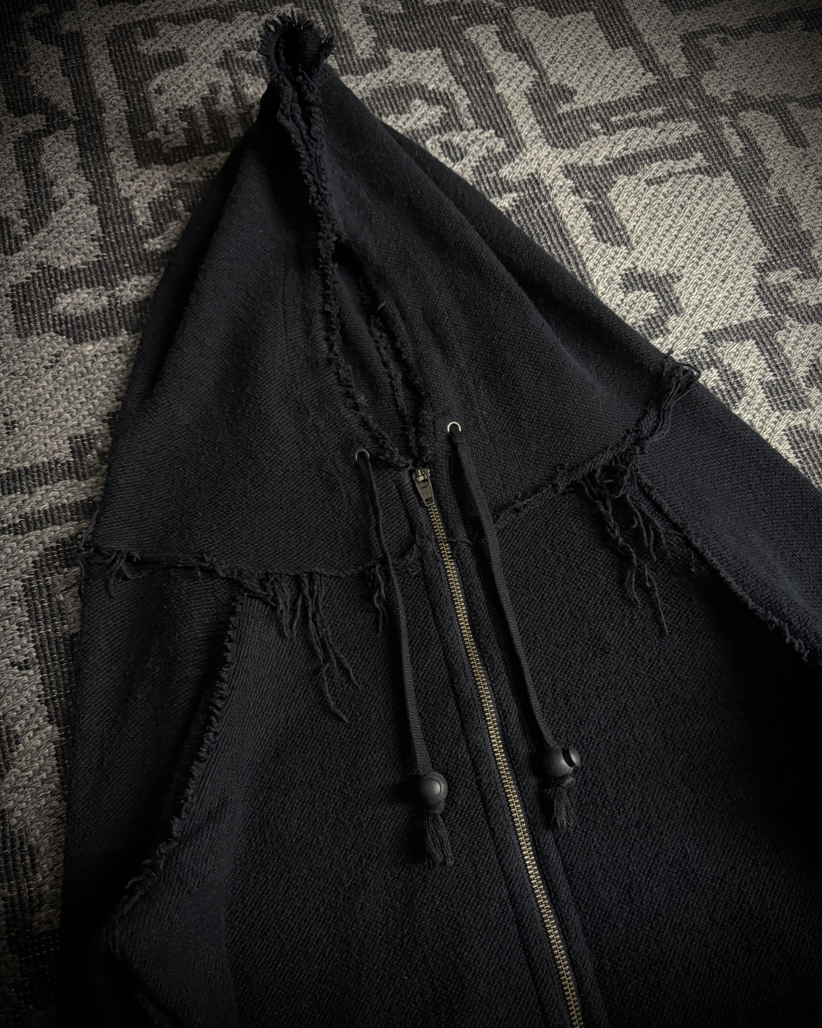 Le Grande Bleu (L.G.B.) LGB Asymmetrical Raw Zip Hoodie Size US S / EU 44-46 / 1 - 5 Thumbnail