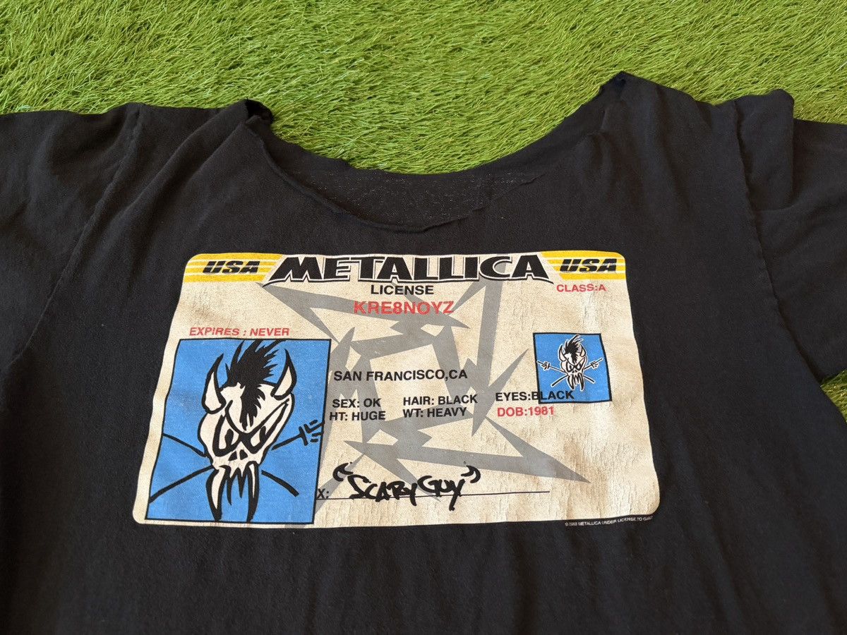 Band Tees 2003 METALLICA Vintage Driver License San Fran Thrashed Tee Size US L / EU 52-54 / 3 - 2 Thumbnail