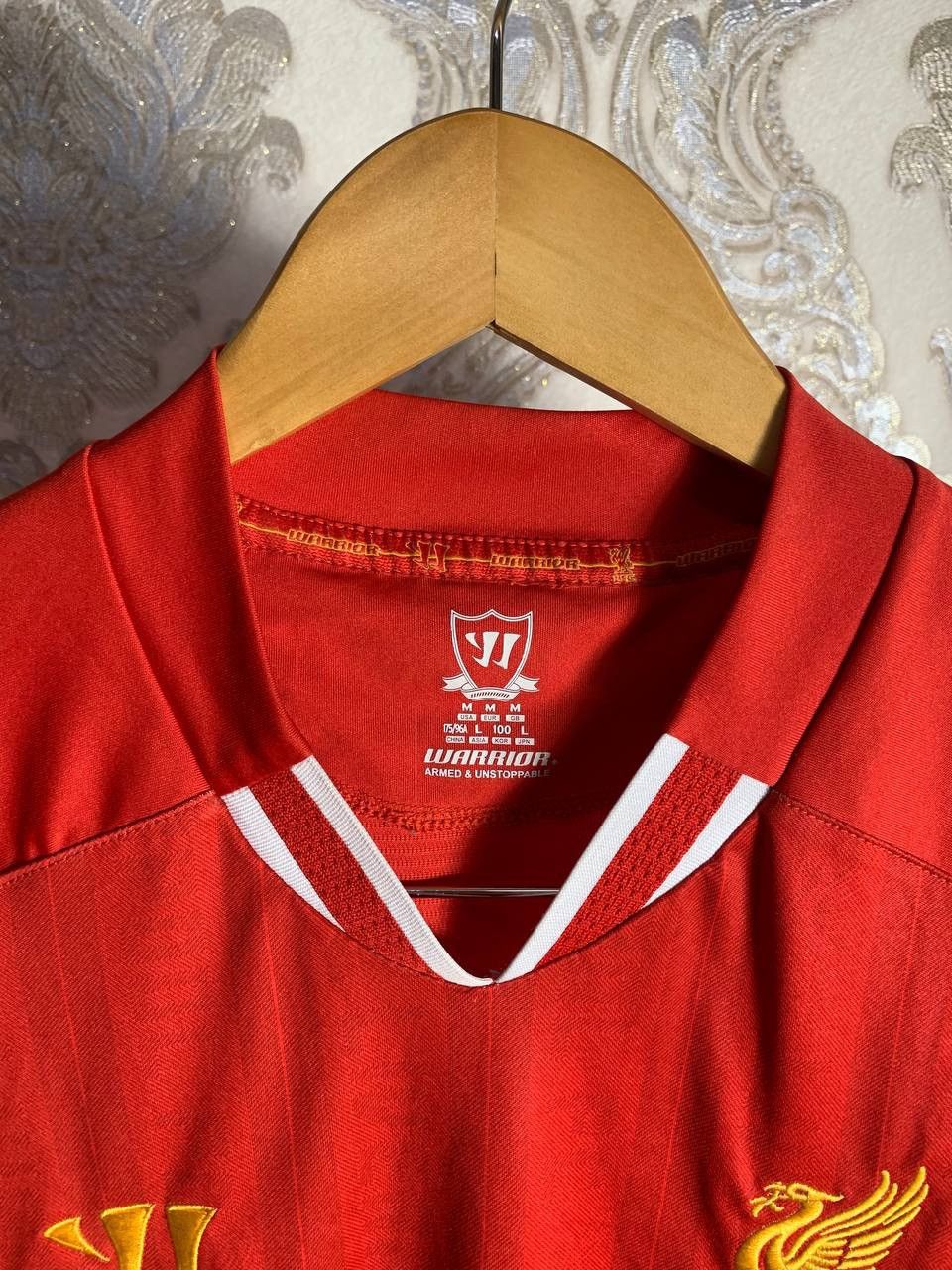Vintage VERY RARE WARRIOR FC LIVERPOOL ENGLAND SOCCER JERSEY RETRO Size US L / EU 52-54 / 3 - 6 Thumbnail